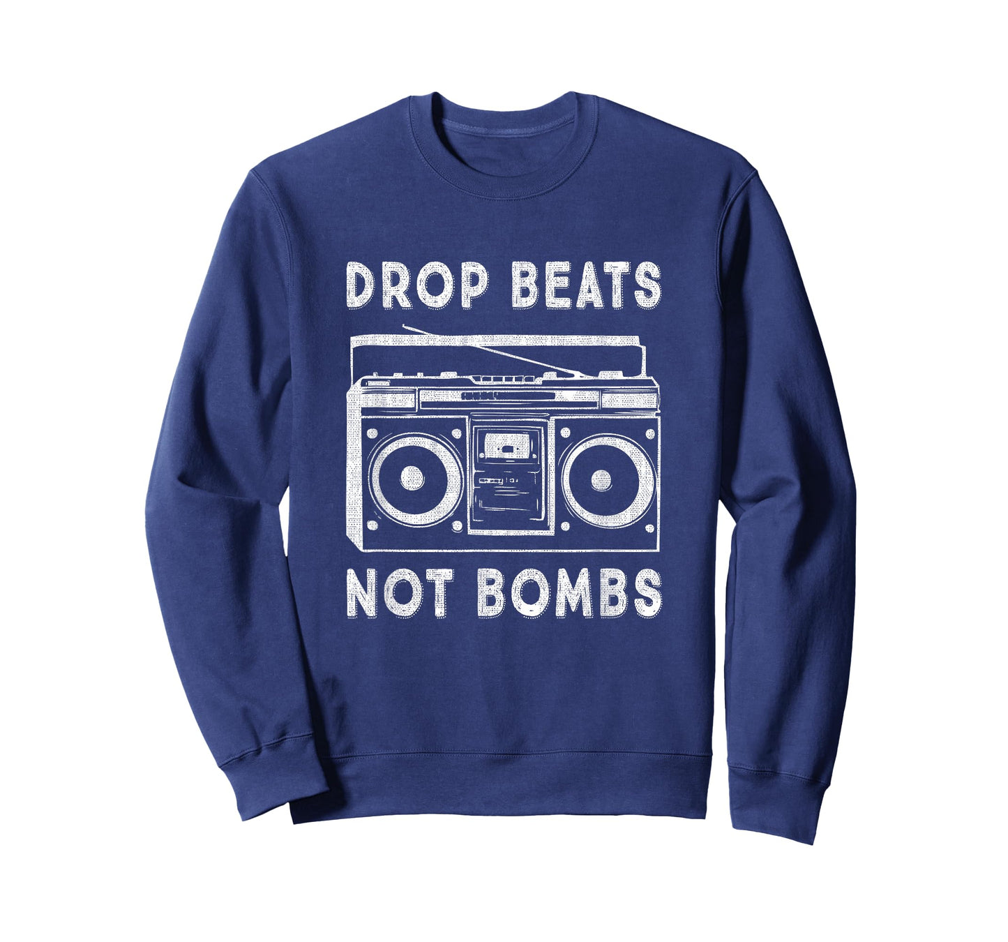 Drop Beats Not Bombs Anti-War Boombox Music Peace T-Shirt
