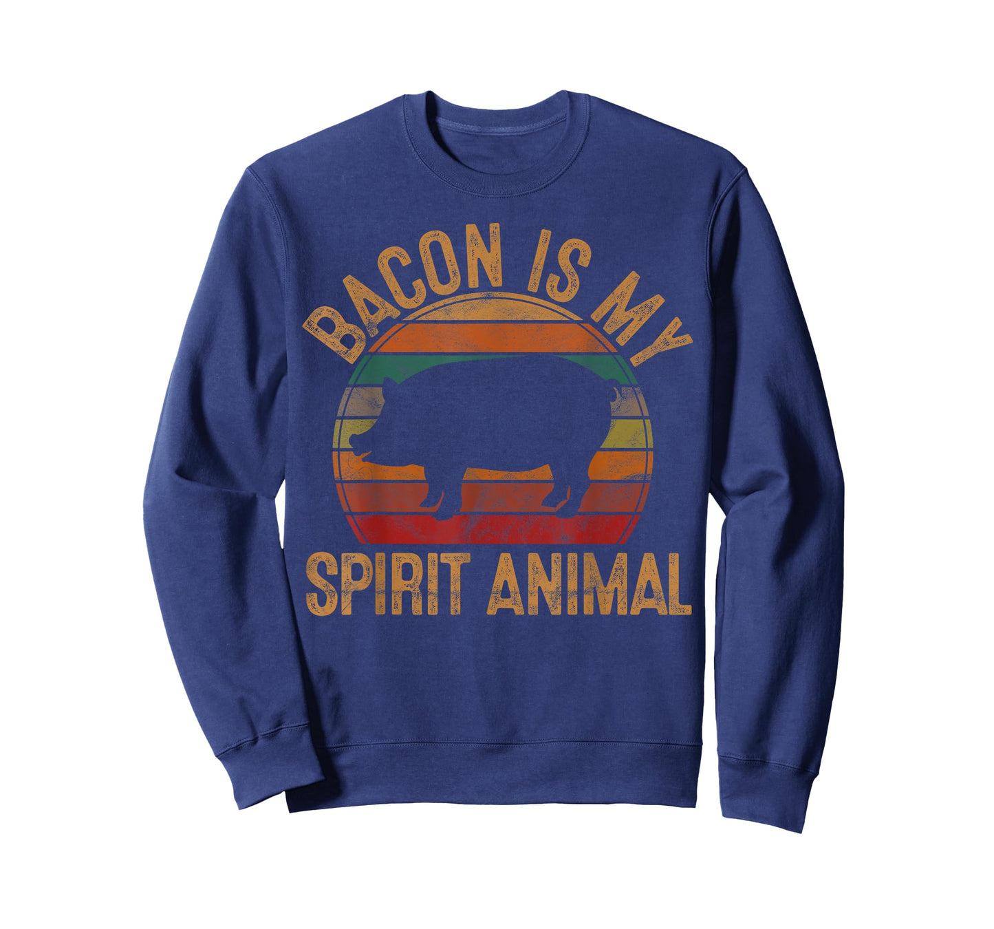 Bacon Is My Spirit Animal Gift Retro BBQ Costume Pork Grill T-Shirt