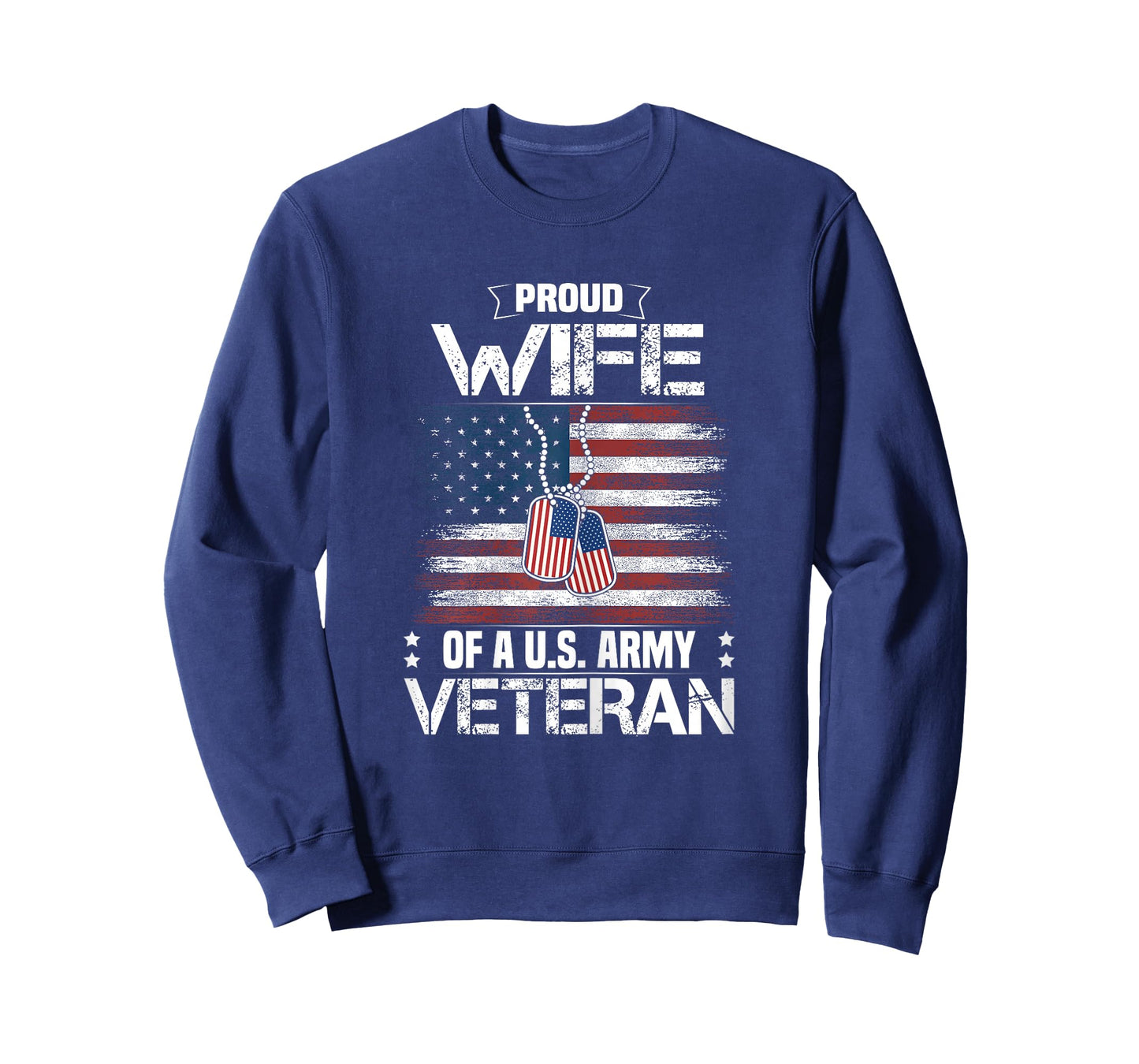 Proud Wife Of A US Army Veteran Day Family Matching T-Shirt