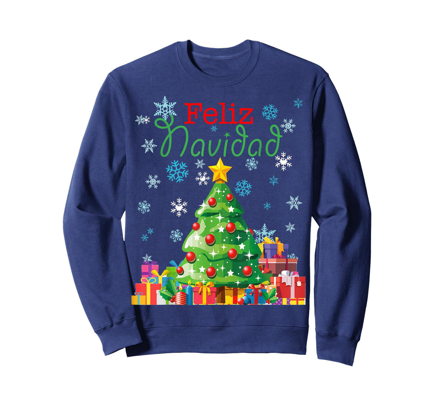 Cute Feliz Navidad Christmas Tree T-Shirt