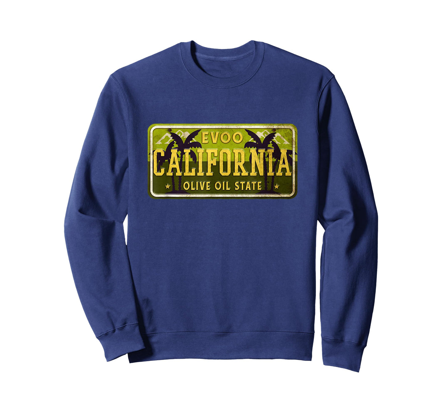 Cool California License Plate EVOO Olive Oil State T-Shirt