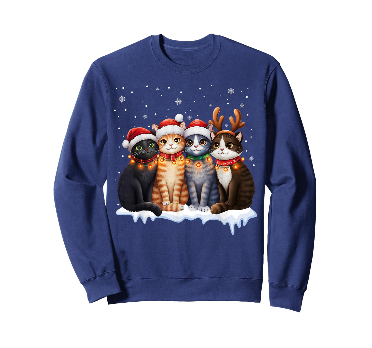 Christmas Lights for Cat Lovers Xmas T-Shirt