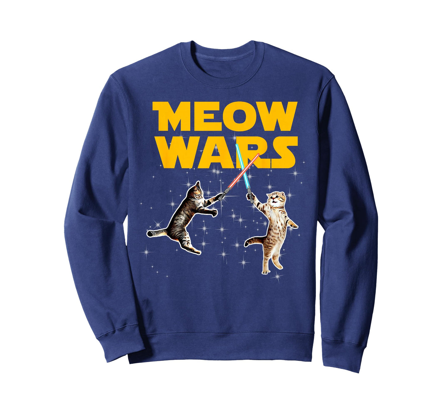 Meow Wars Funny Graphic For Cat Lovers T-Shirt