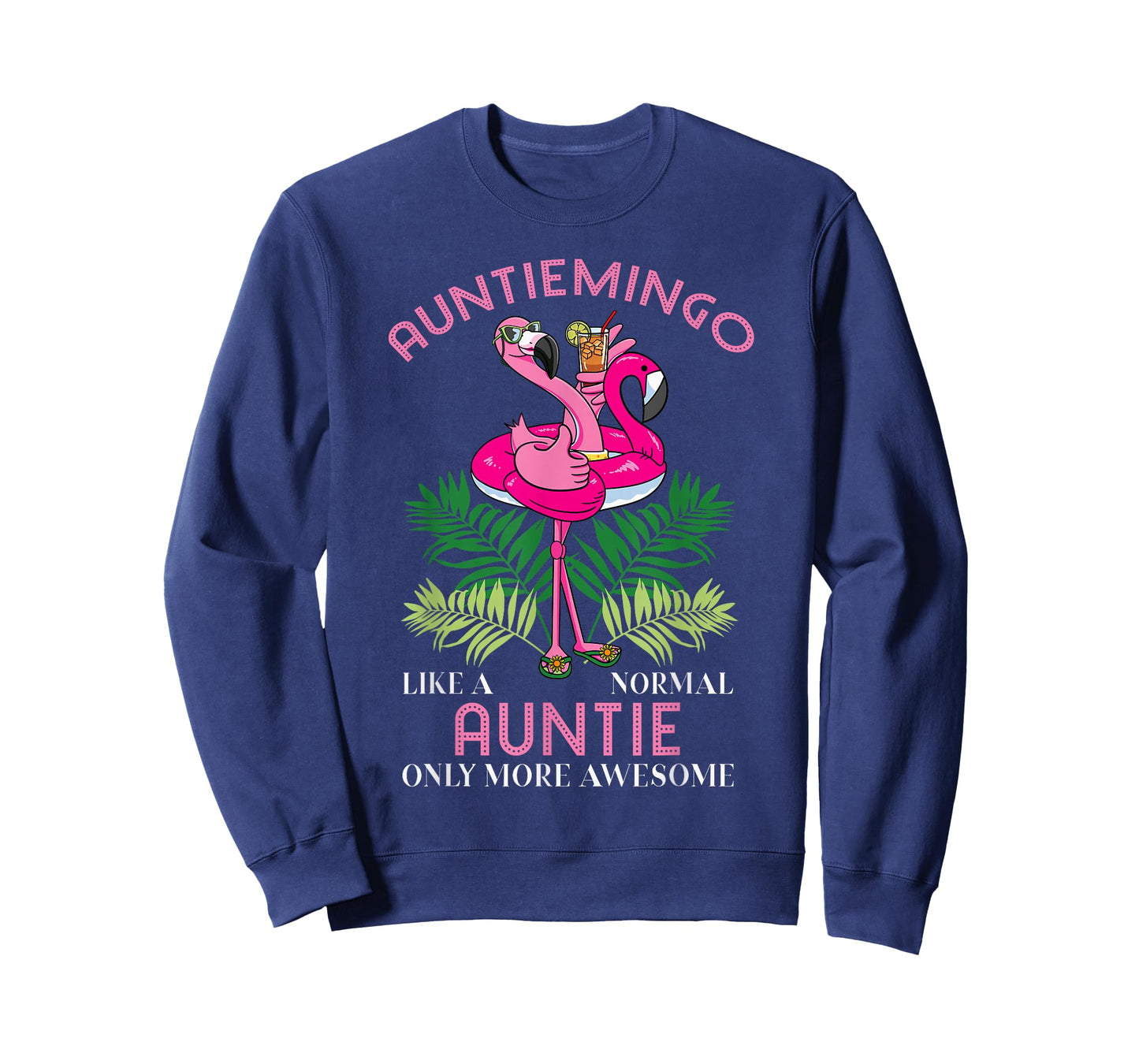 Auntiemingo Auntie Flamingo Lover Aunt Tita Tia Faunty Aunty T-Shirt
