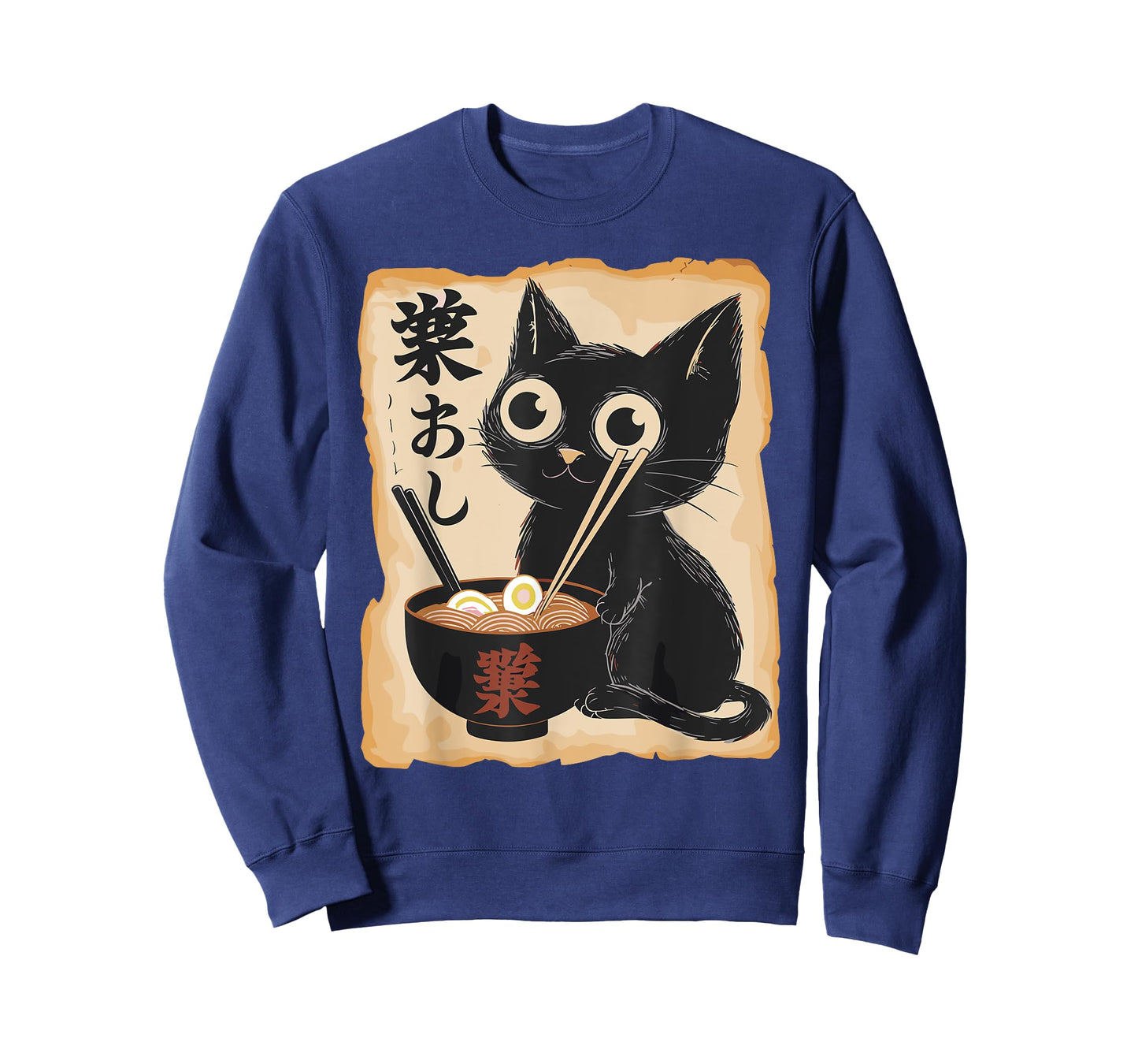 Funny Cat Ramen Noodle Japanese Kawaii Anime Otaku Style T-Shirt