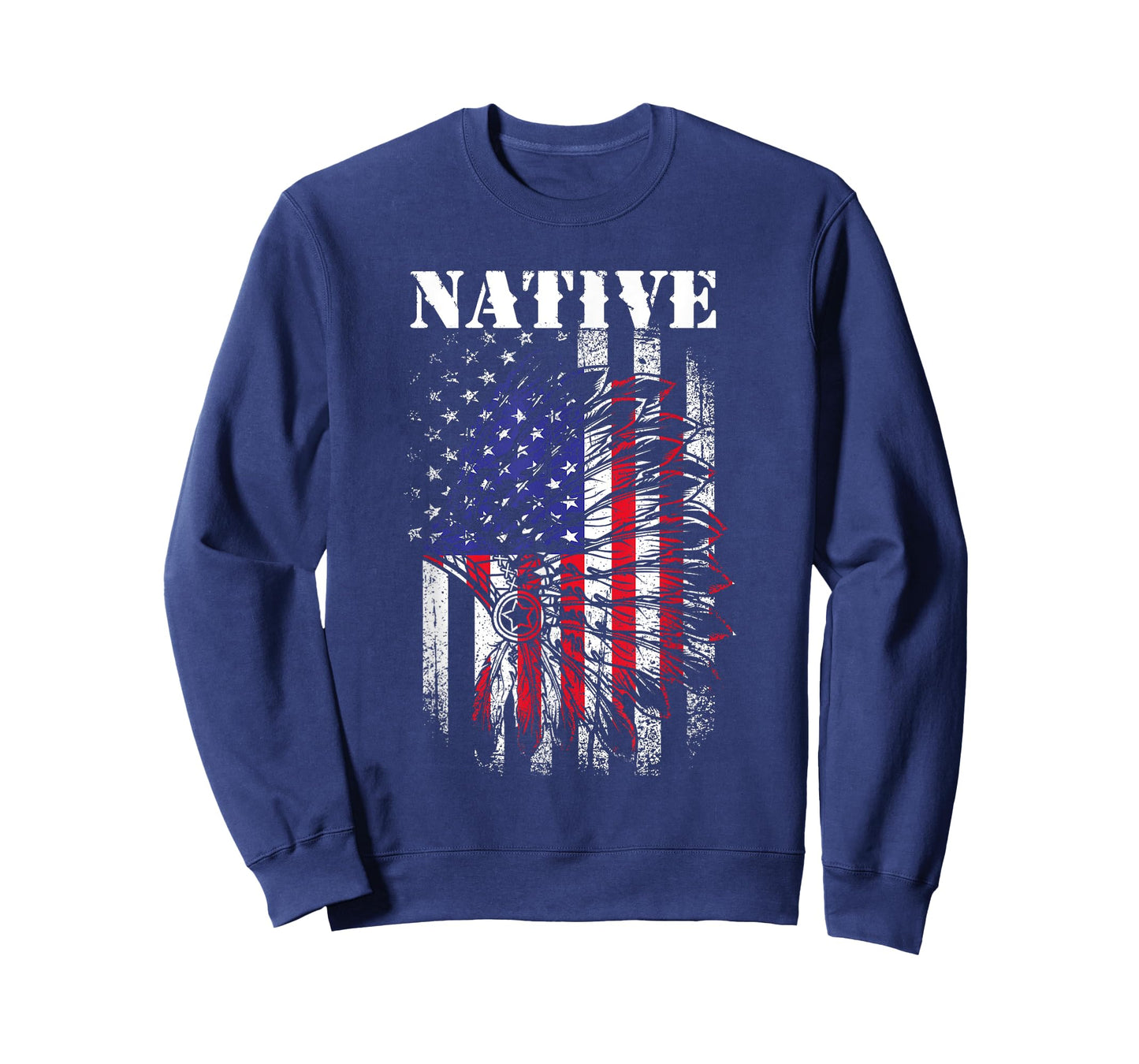 Native American Flag Indigenous Native American Tribe Women Kids Men T-Shirt