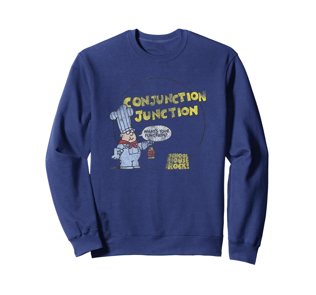 Schoolhouse Rock Conjunction Junction Conductor Retro TV T-Shirt