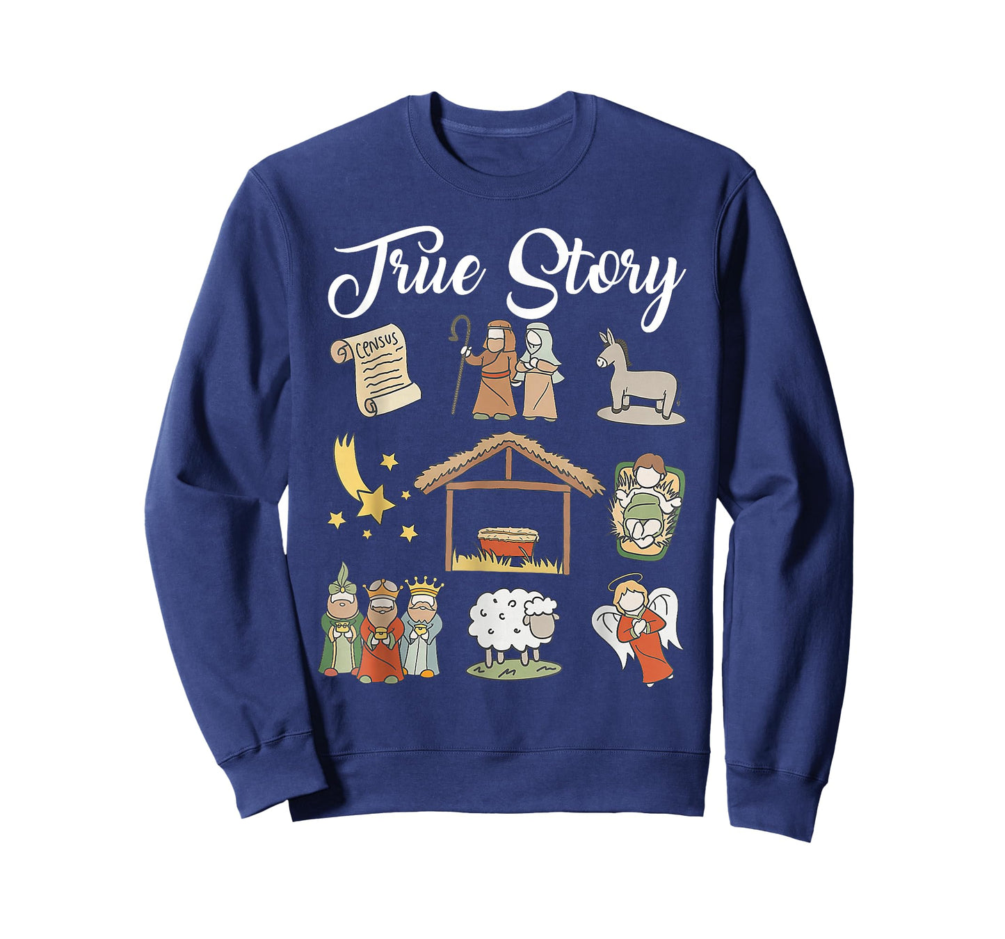 True Story Xmas Christmas Baby Christian Nativity Scene T-Shirt