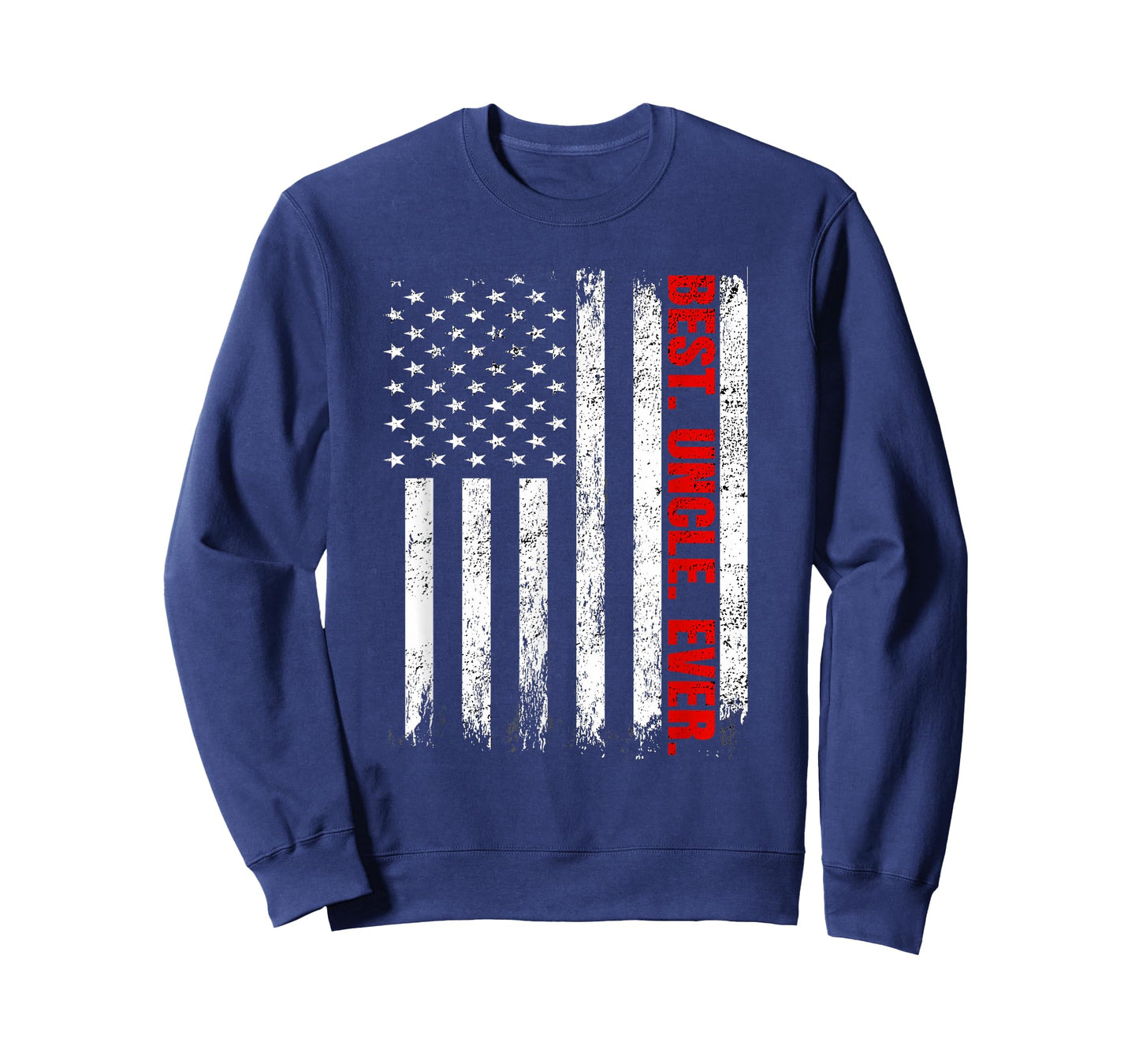 Best Uncle Ever USA Flag Fathers Day Firefighter Red Line T-Shirt