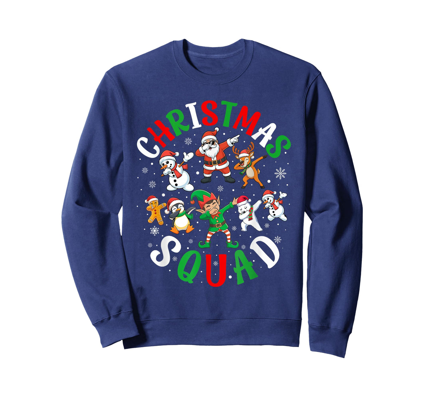 Dabbing Christmas Squad Matching Pajamas Kids Boys Girls Dab T-Shirt