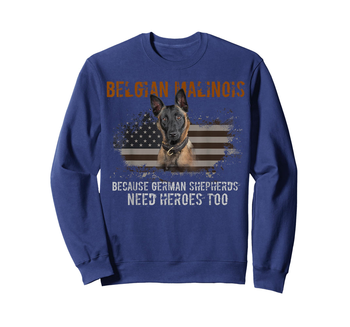Belgian Malinois American Flag Funny T-Shirt Dog Gift T-Shirt