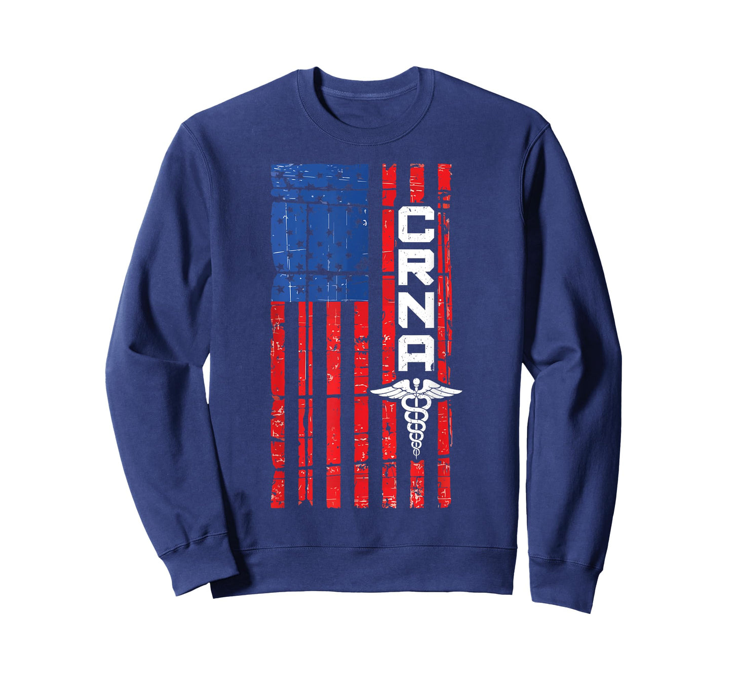 CRNA American Flag USA T-Shirt For Proud Nurses T-Shirt