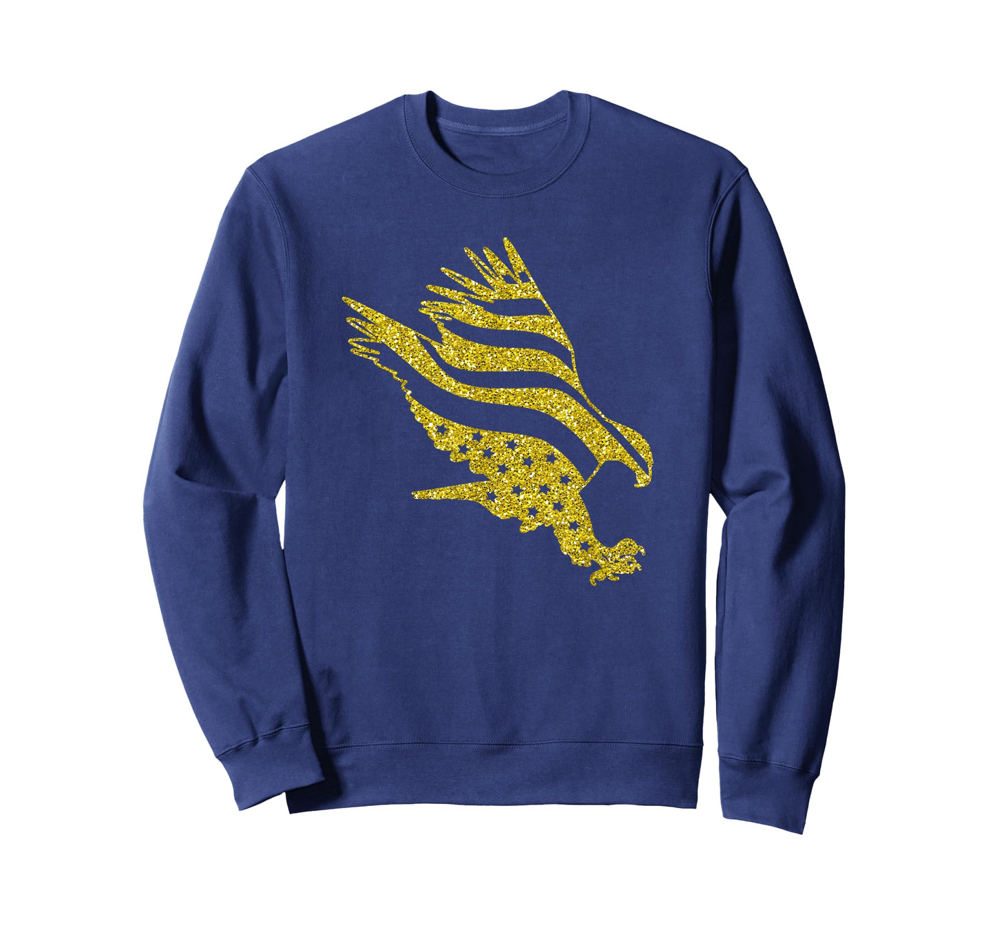 Patriotic T-Shirt Golden American Eagle Men Women Kids Gift T-Shirt