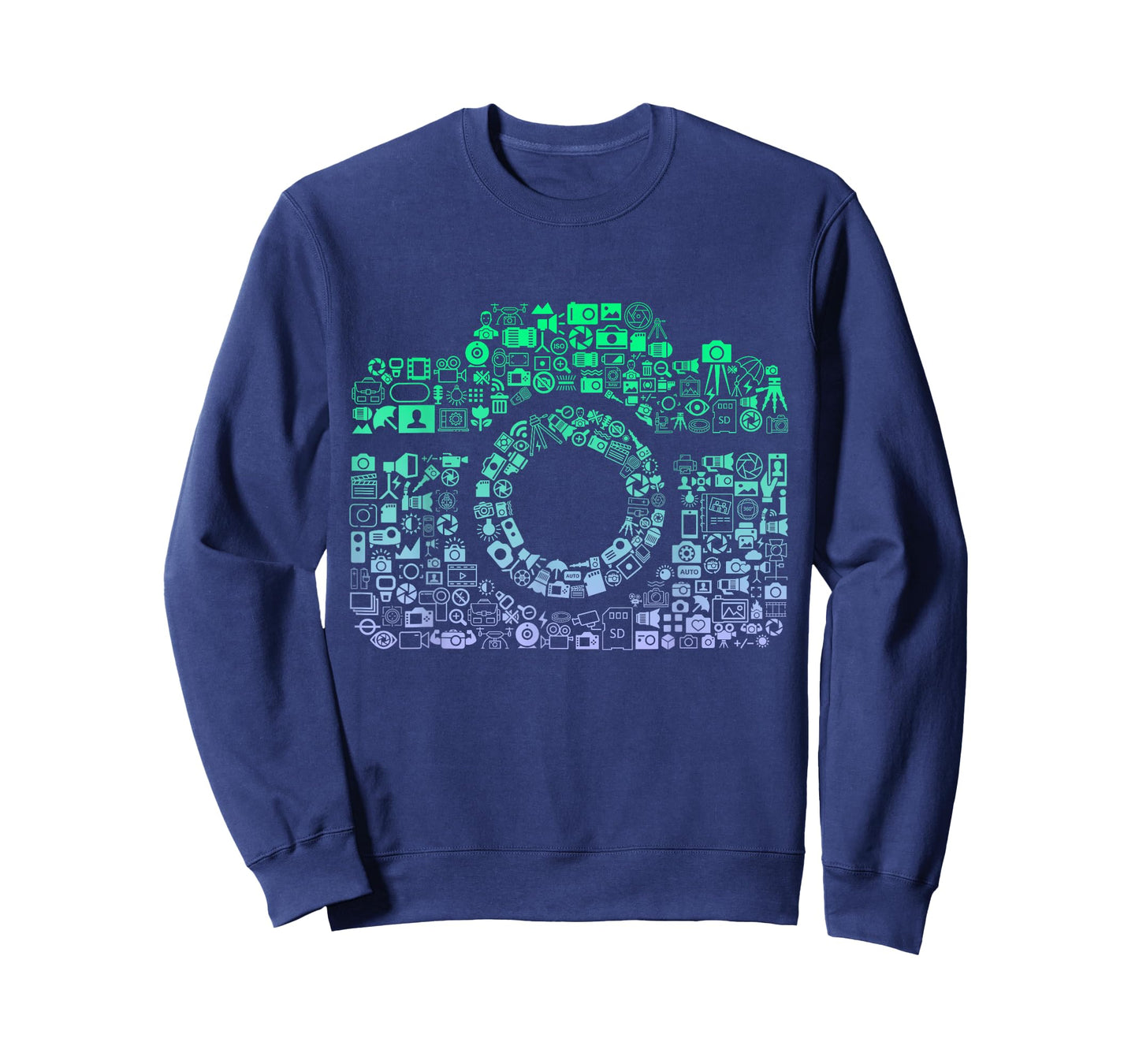 Camera Iconography Tshirt for Photographer Boys Photography T-Shirt