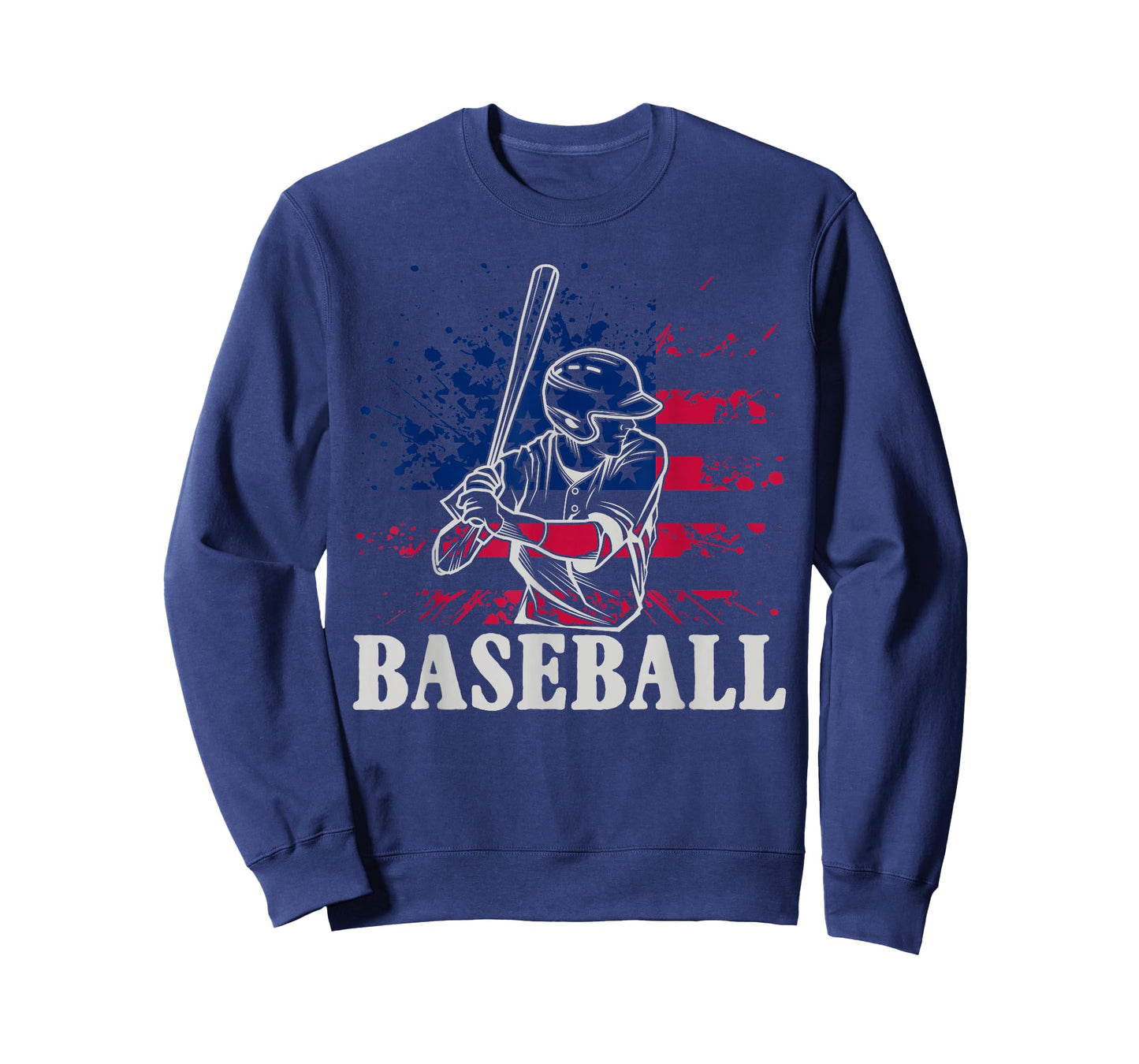 American Sport Baseball Player US Flag Batter Baseball T-Shirt