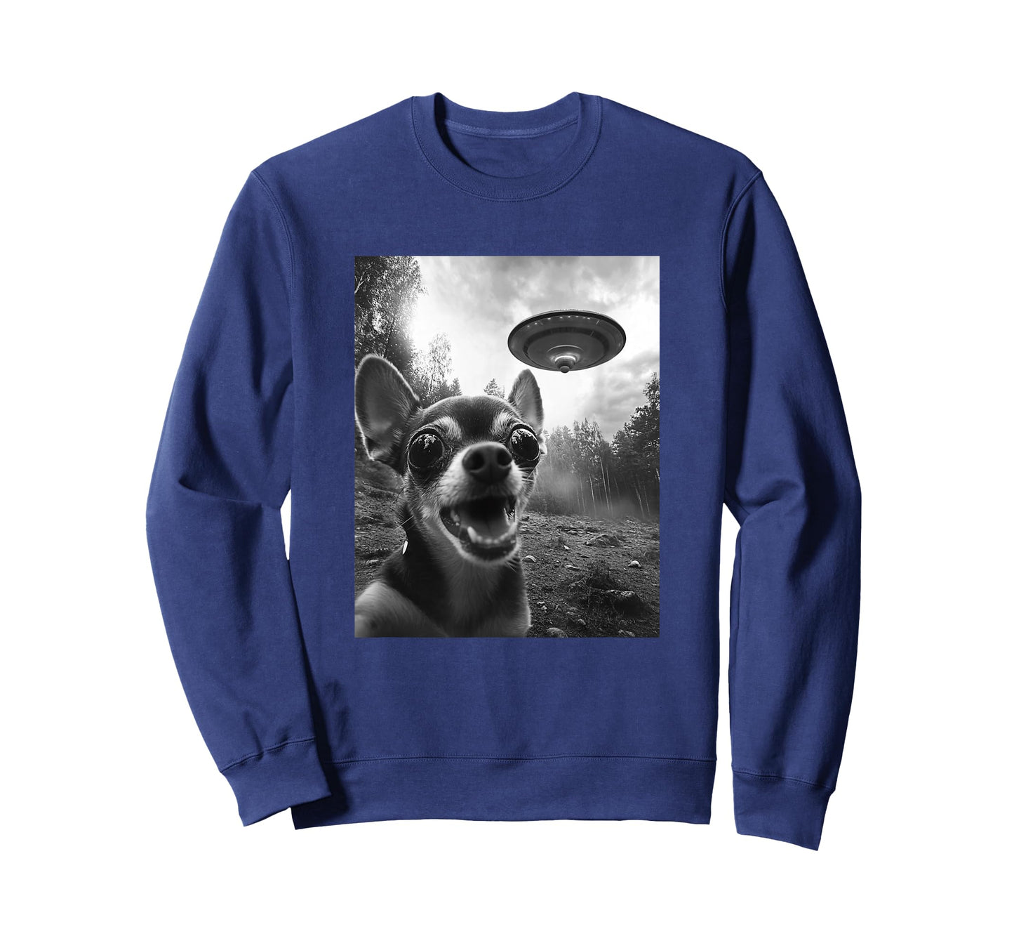 Alien UFO Funny Meme Chihuahua T-Shirt