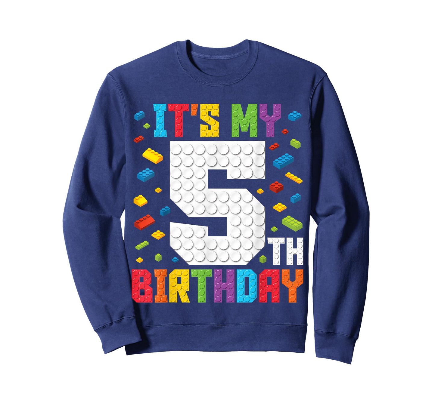 It's My 5th Birthday Boys Master Builder Kids Block Building T-Shirt