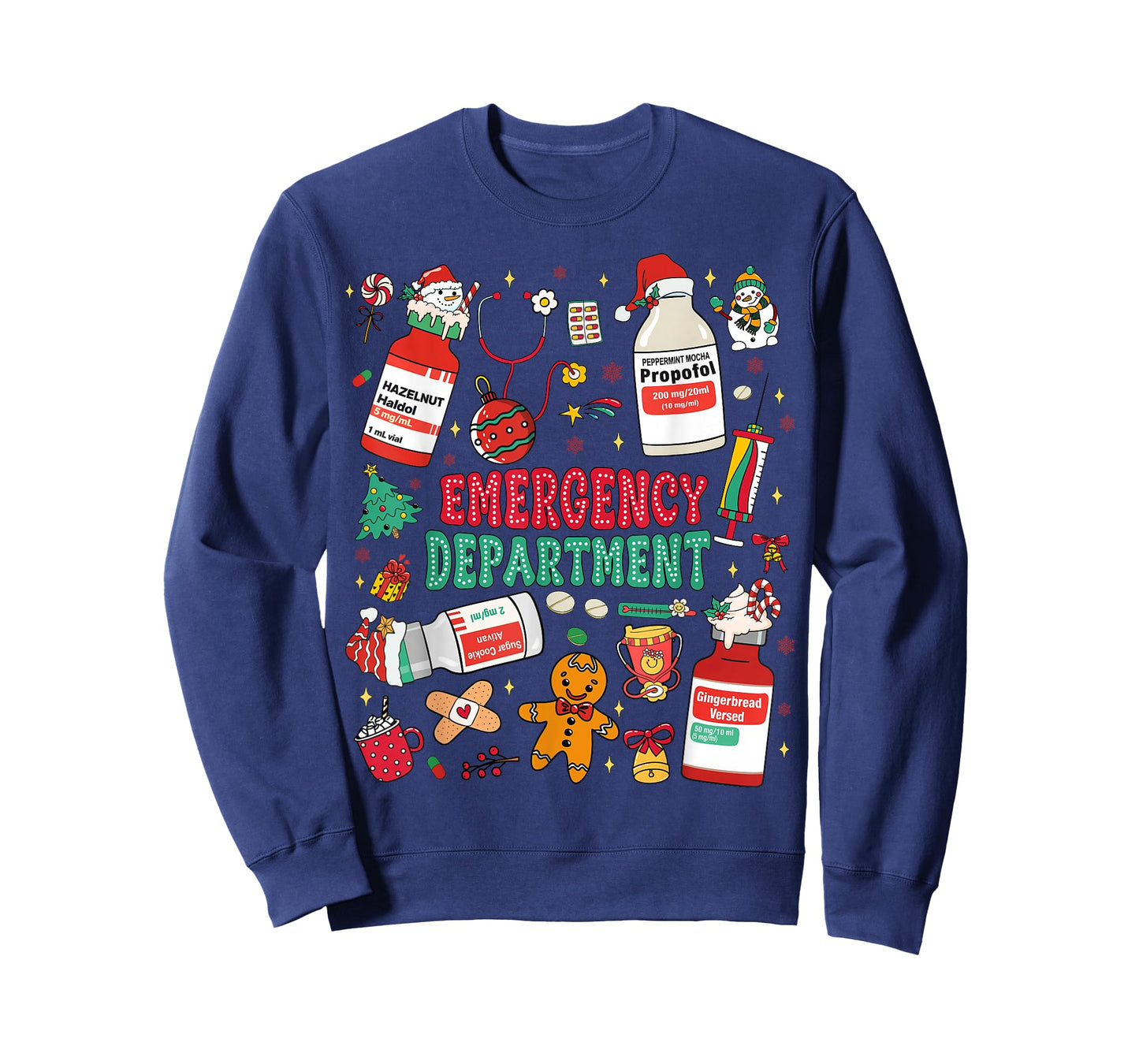 Christmas Emergency Room ER RN Nurse Department Healthcare T-Shirt