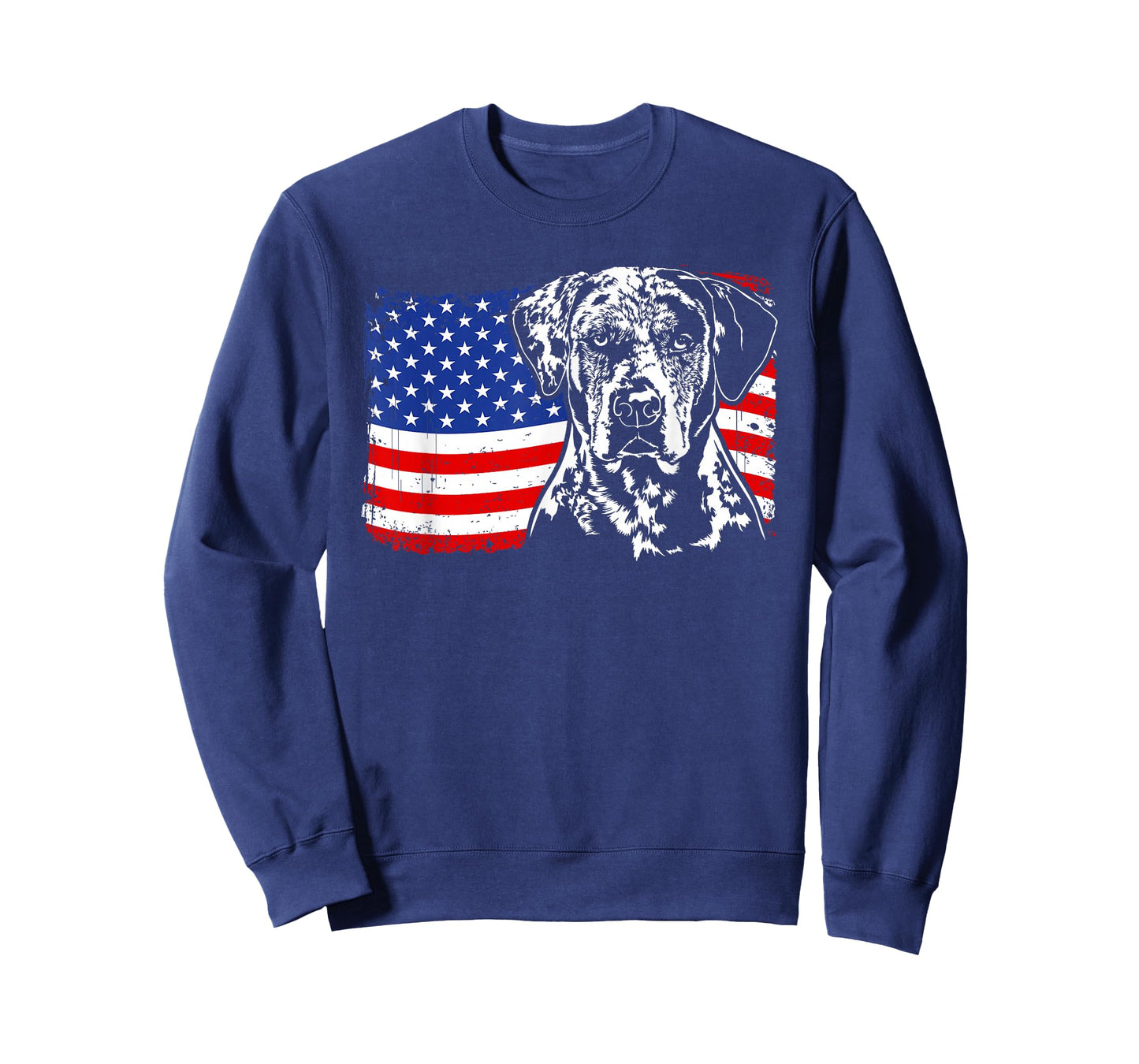 Proud Catahoula Leopard Dog American Flag patriotic dog gift T-Shirt