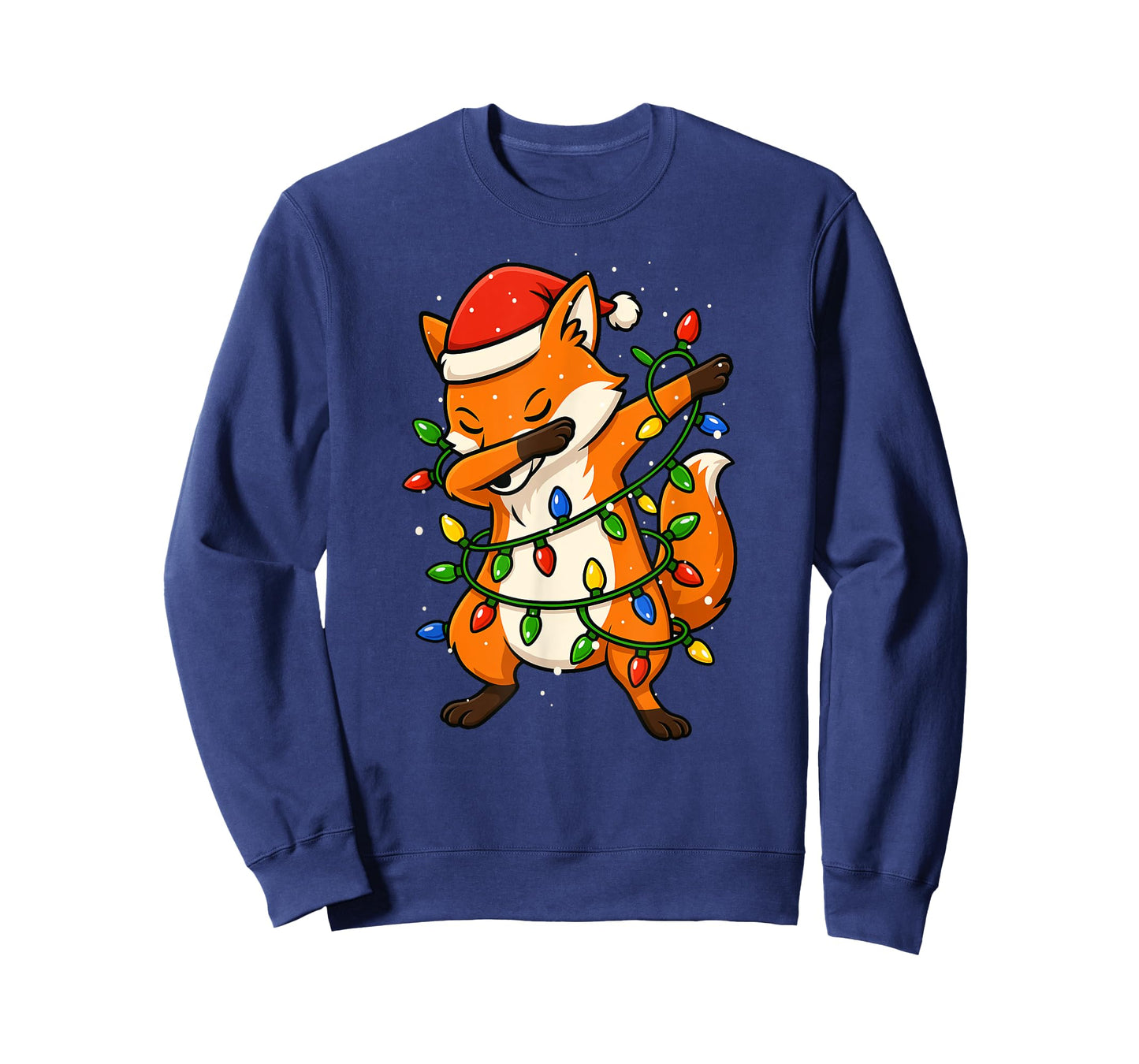 Funny Fox Christmas Dabbing Xmas Holidays Boys Girls Kids T-Shirt