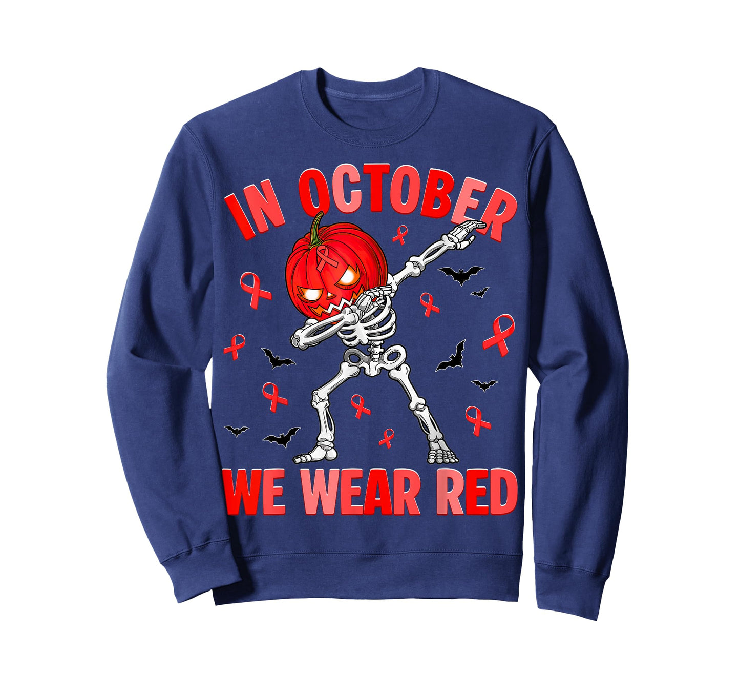 in October We Wear Red Ribbon Week Awareness Men Boy T-Shirt