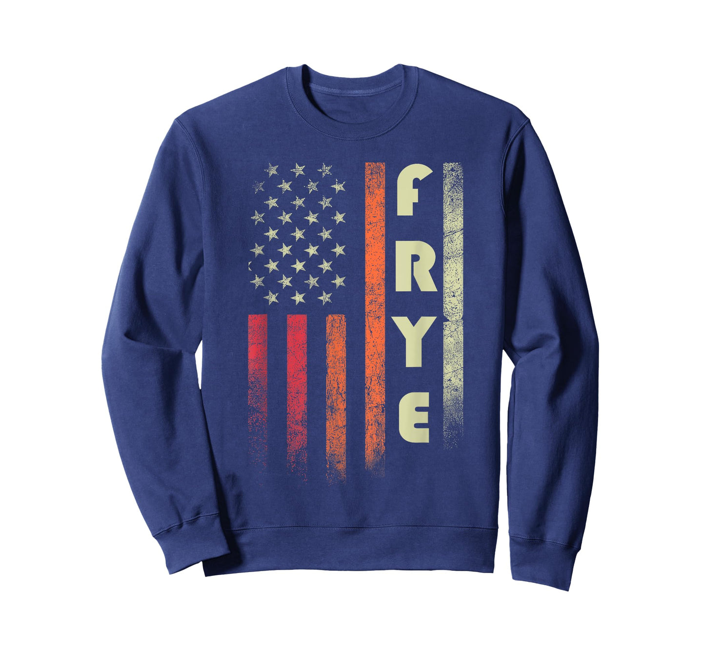 FRYE Surname Funny Retro Vintage Birthday American Flag T-Shirt