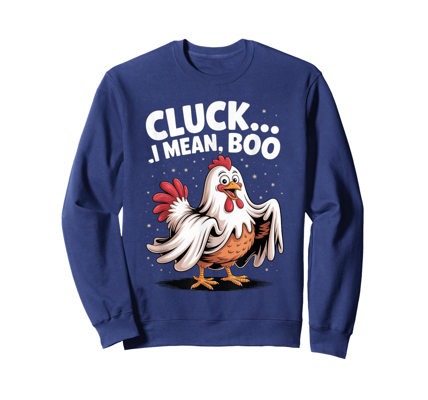 Cluck I Mean Boo Funny Chicken Halloween Spooky Season T-Shirt