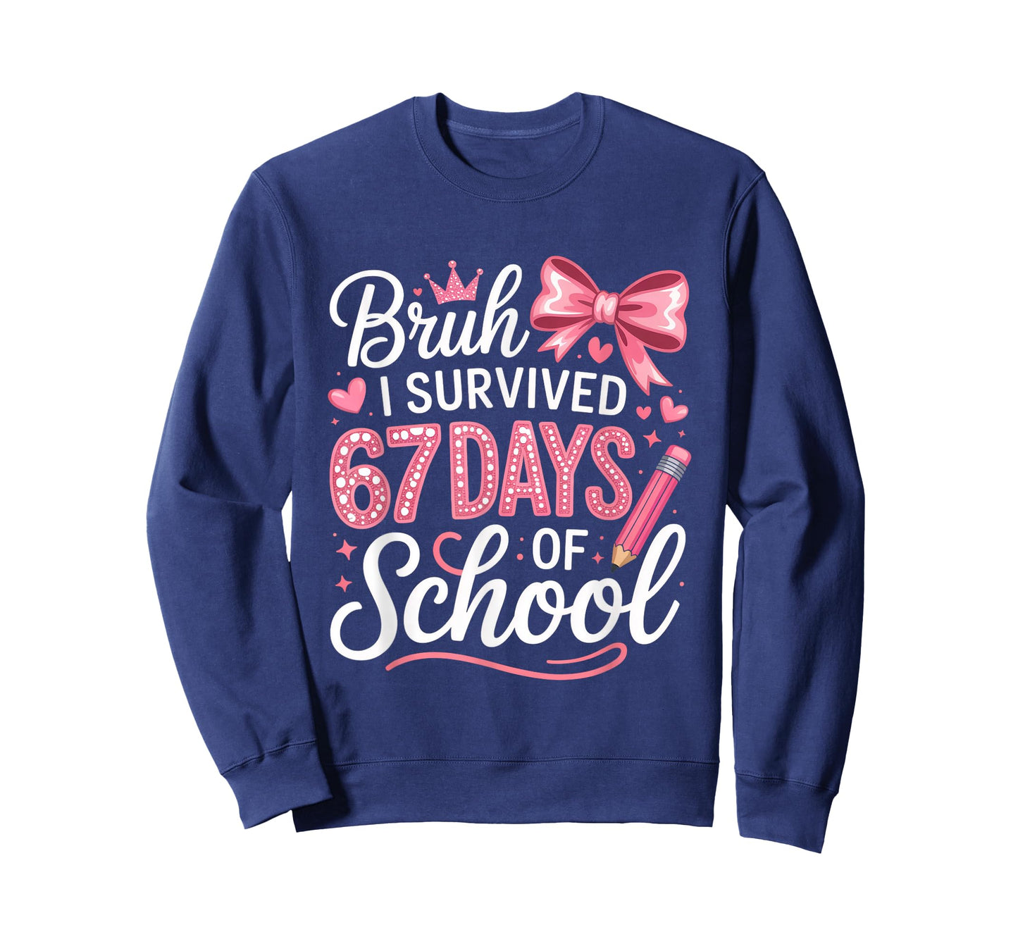 Bruh I Survived 67 Days of School Six Seven Meme Teacher T-Shirt