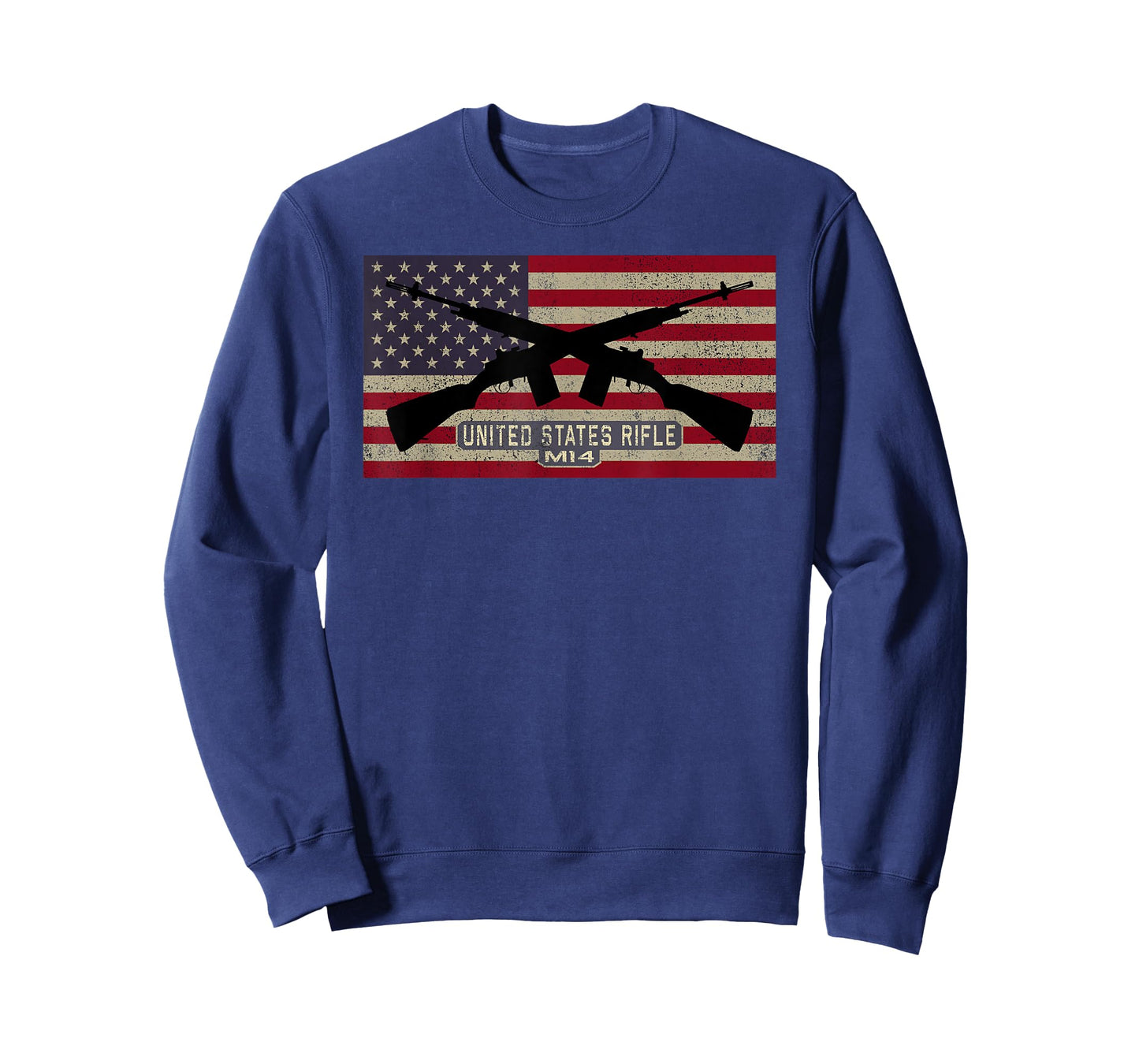 M14 United States Rifle American Flag T-Shirt
