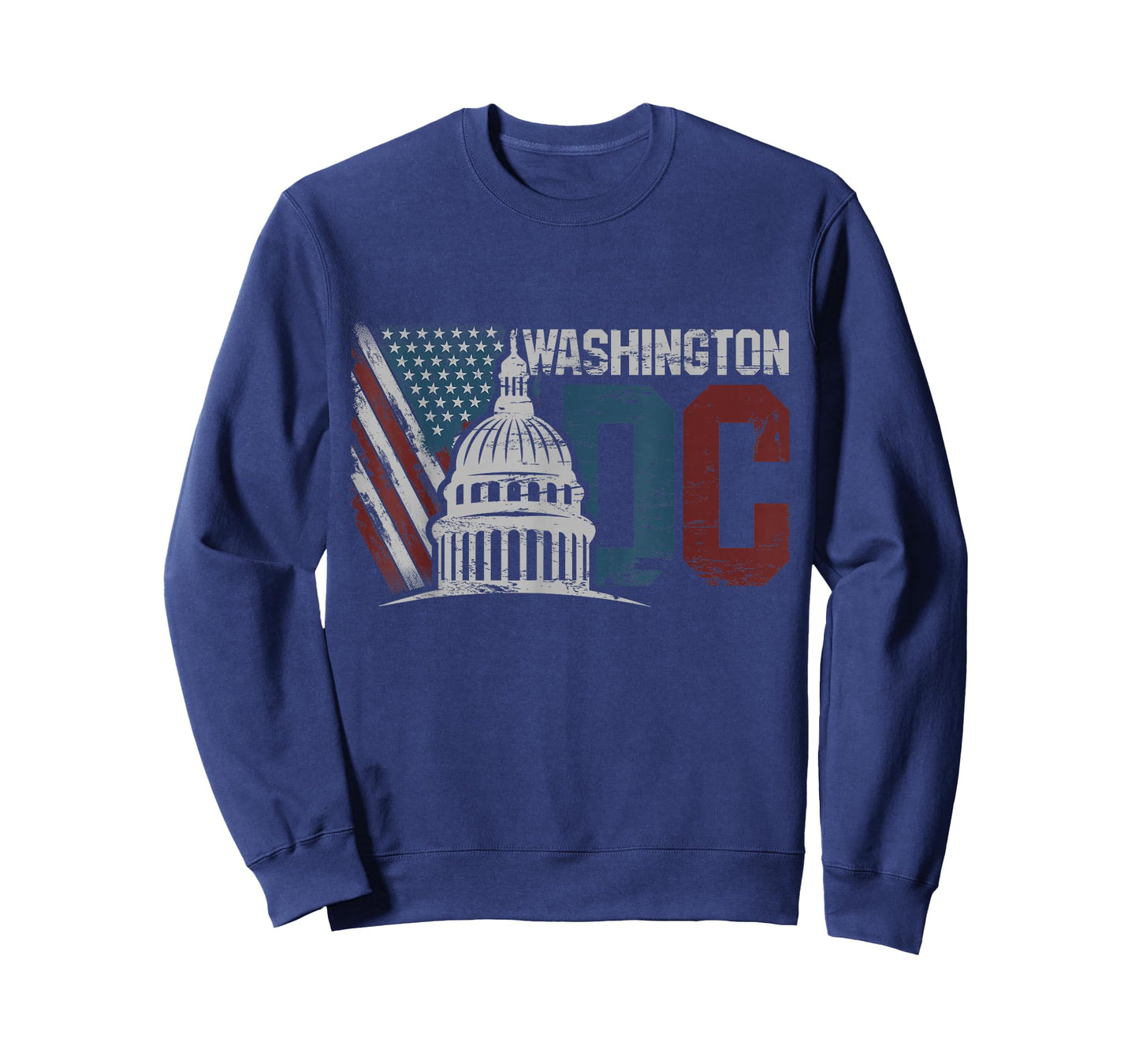 Washington DC Capitol Hill USA Flag Souvenir design T-Shirt