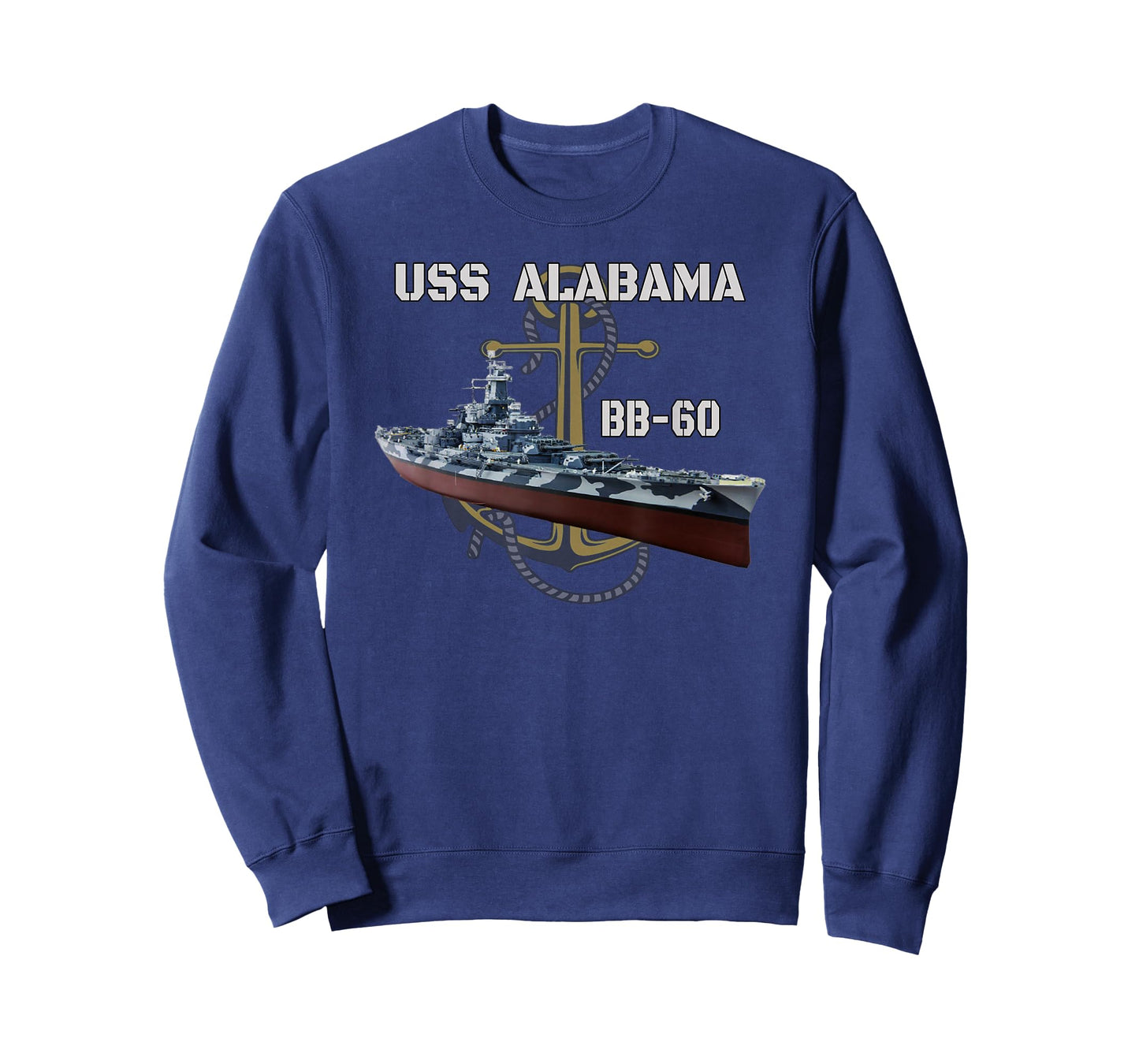 USS Alabama BB-60 Battleship WW2 American Warship Veterans T-Shirt