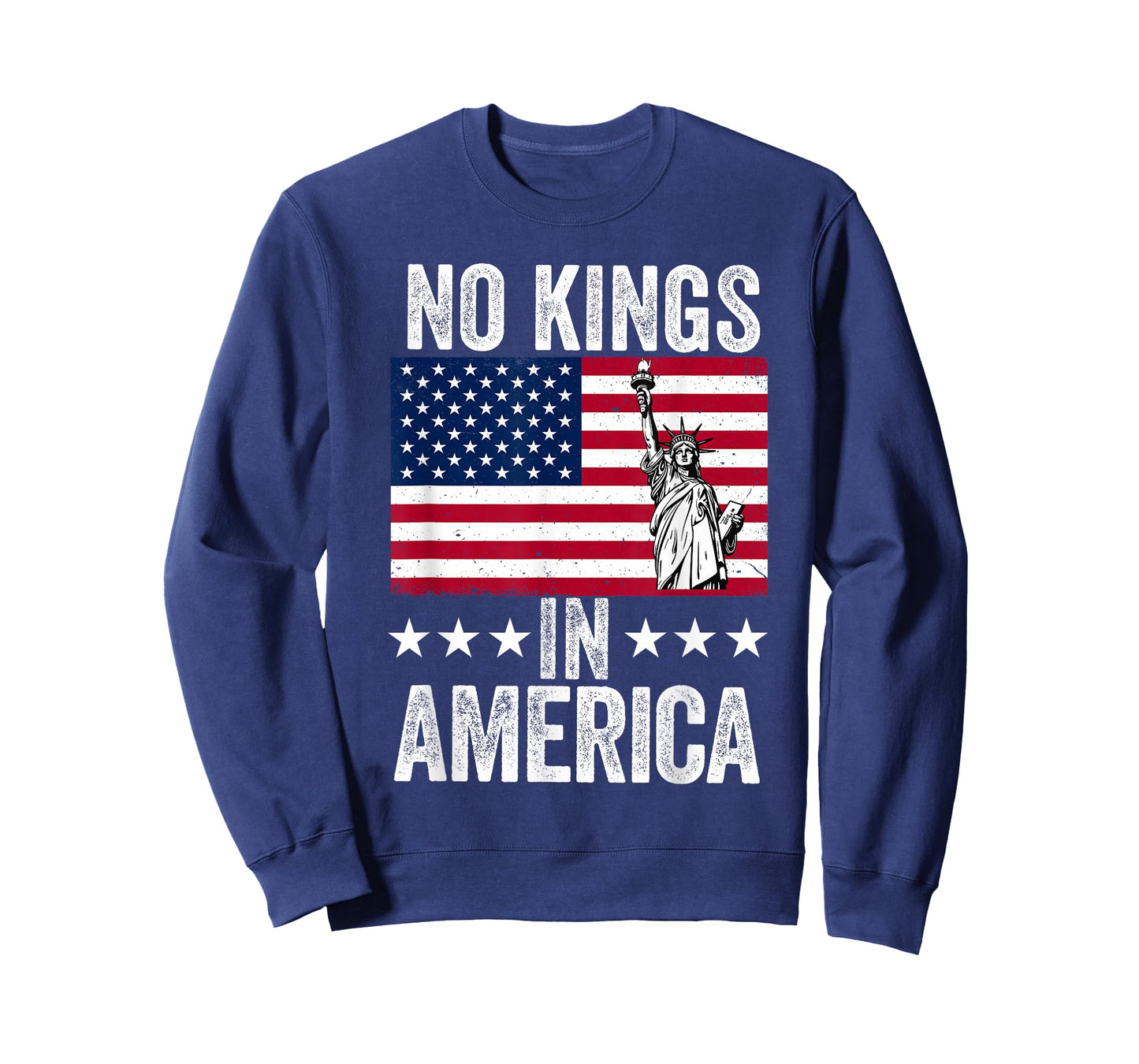 No Kings in America Flag Protest Save Democracy T-Shirt