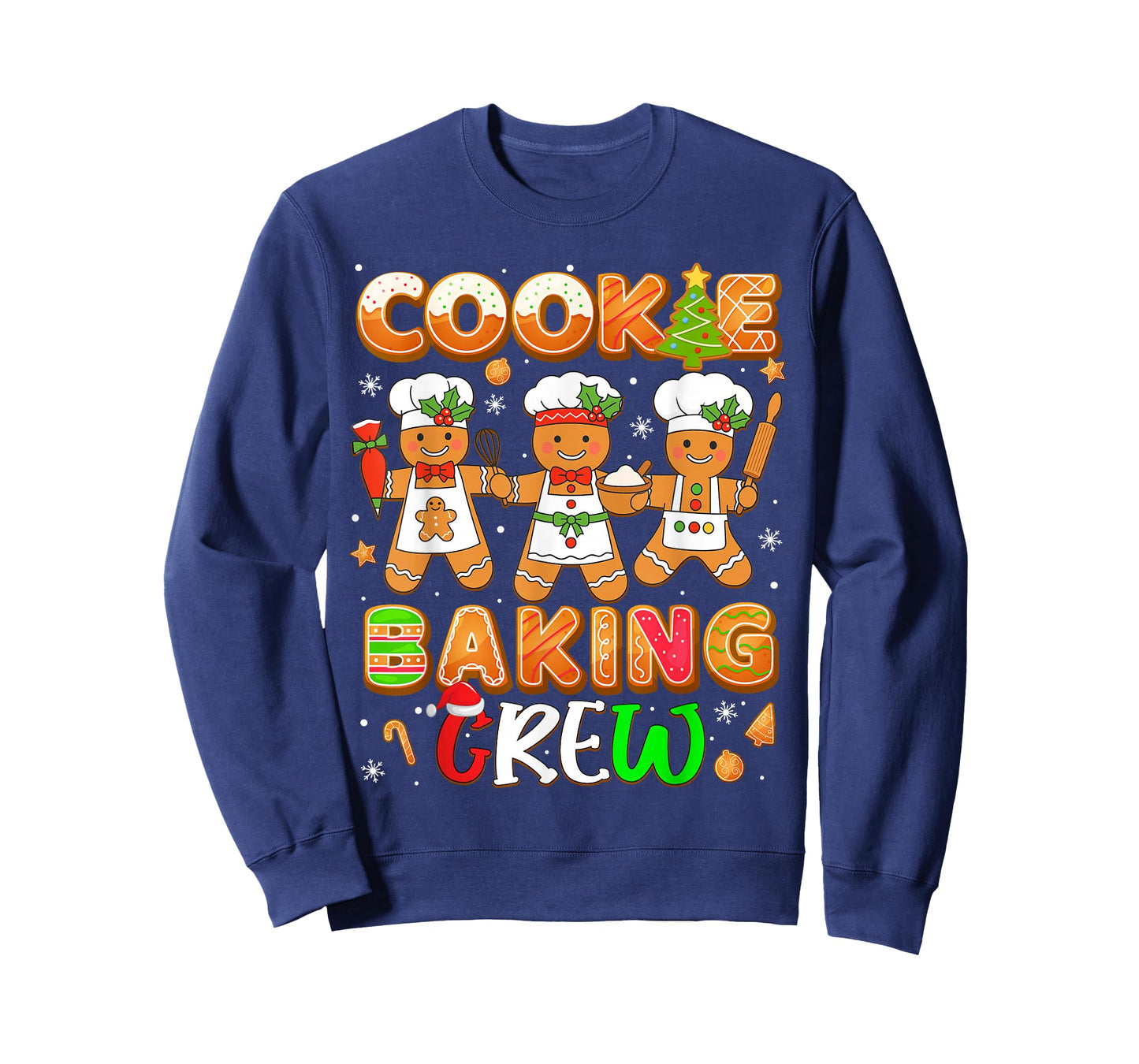 Cookie Baking Crew Funny Christmas Gingerbread Lovers T-Shirt