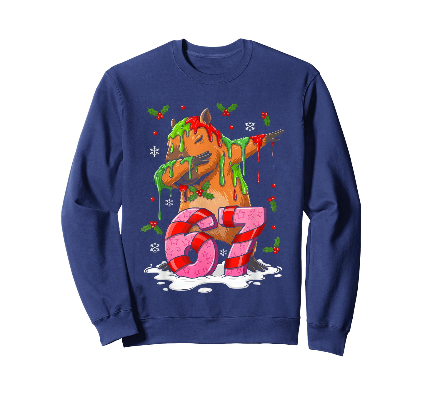 67 Christmas Funny 67 Brainrot Youth Kids Capybara 67 T-Shirt