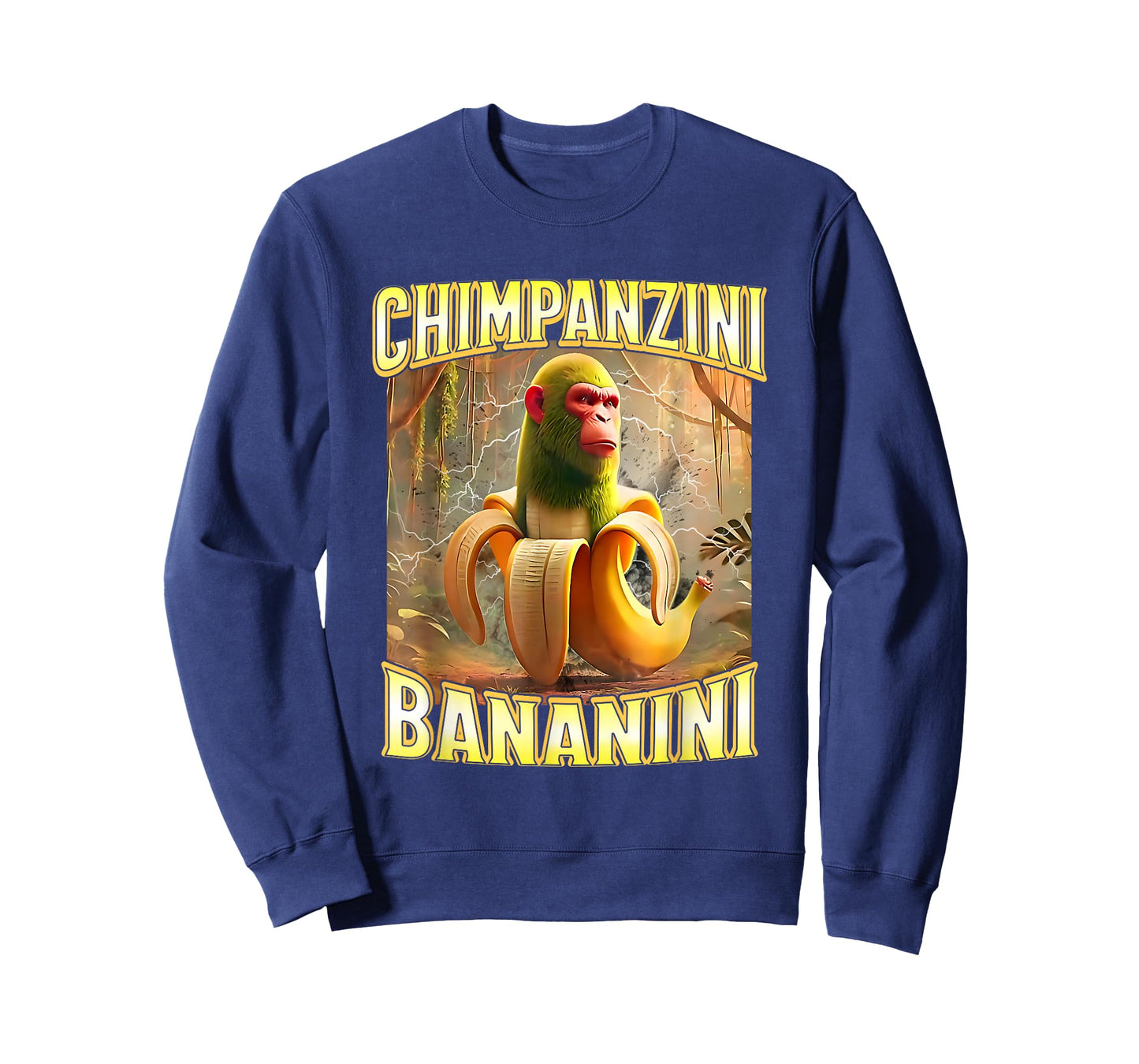 Chimpanzini Bananini Banana Monkey Meme - Italian Brainrot T-Shirt