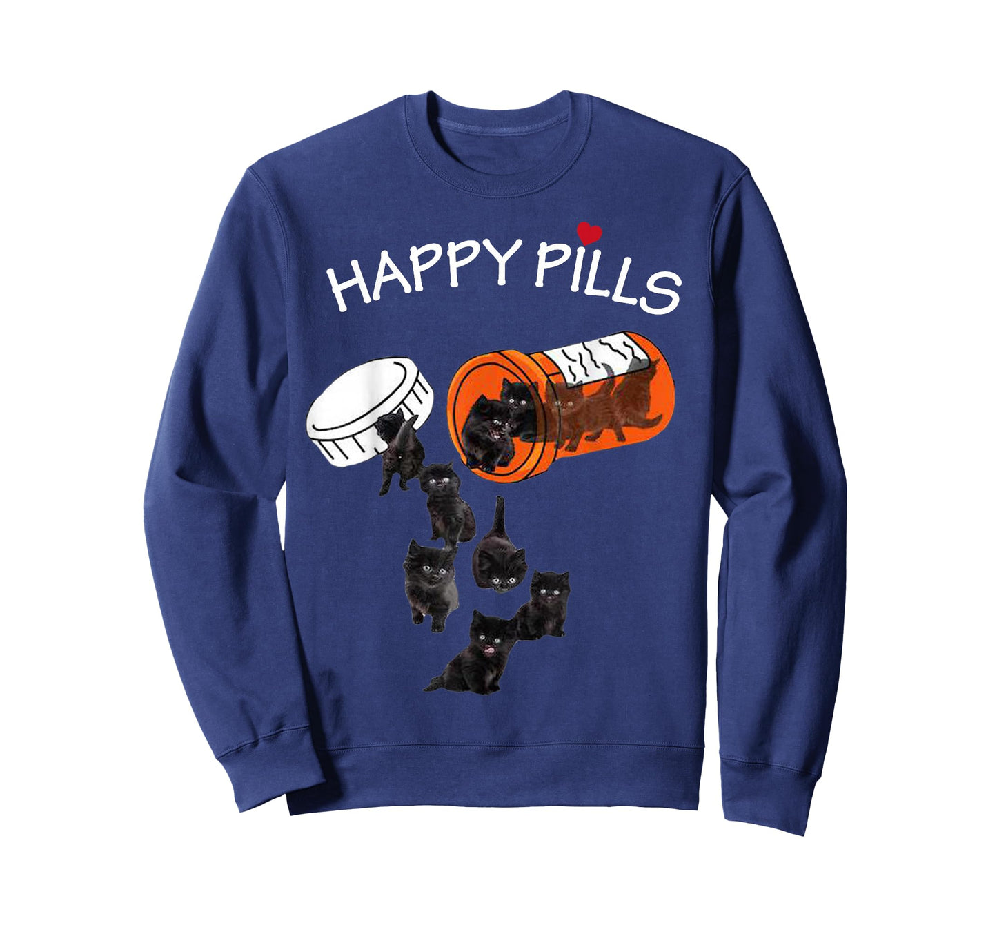 Happy Pills Black Cat T-Shirt