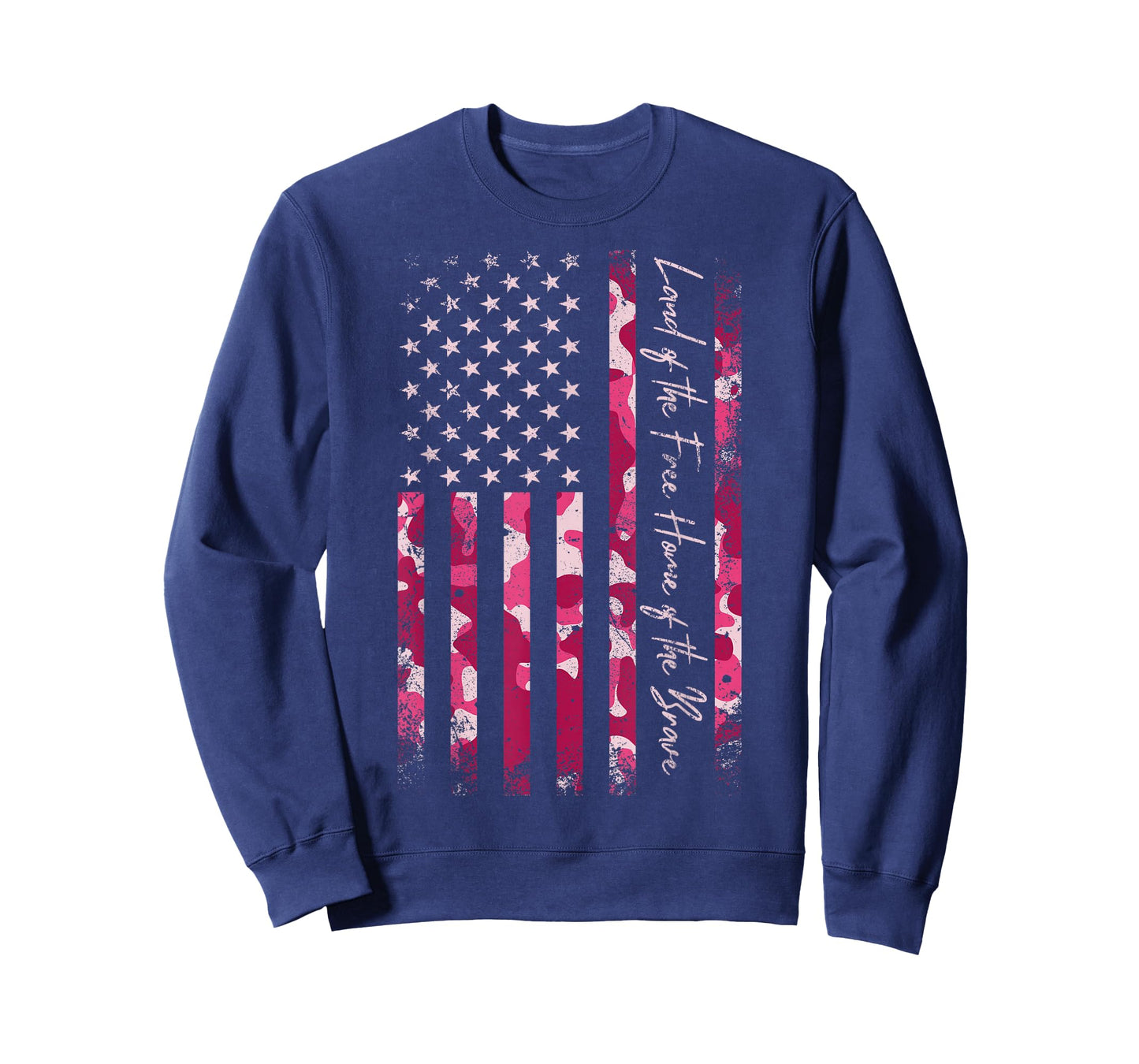 Pink Camo USA Flag Military Camouflage Distressed Grunge Tee T-Shirt