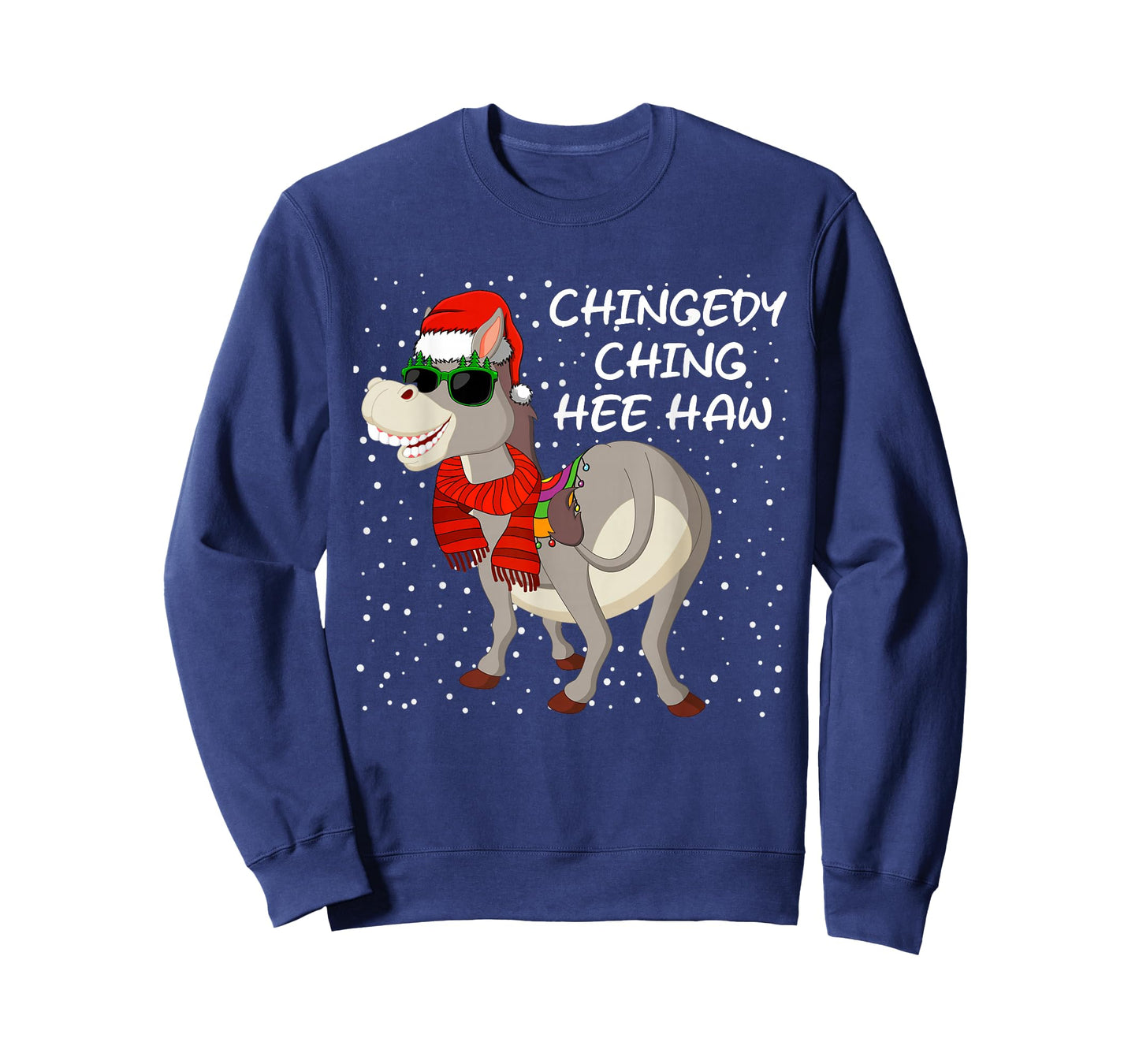 Christmas Donkey Italian Xmas Funny Donkey Lover Pajamas T-Shirt