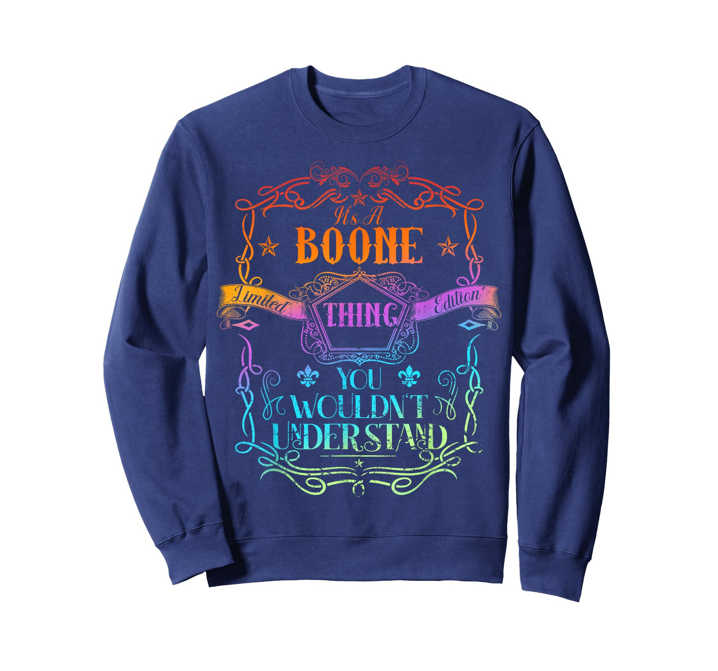 Boone Family Name I Love Boone Personalized Vintage T-Shirt