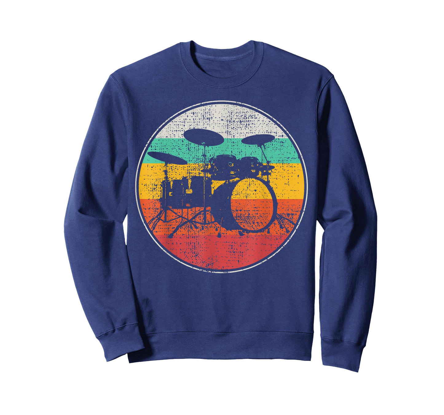 Drums Drummer Band Drumset Retro Vintage T-Shirt Small