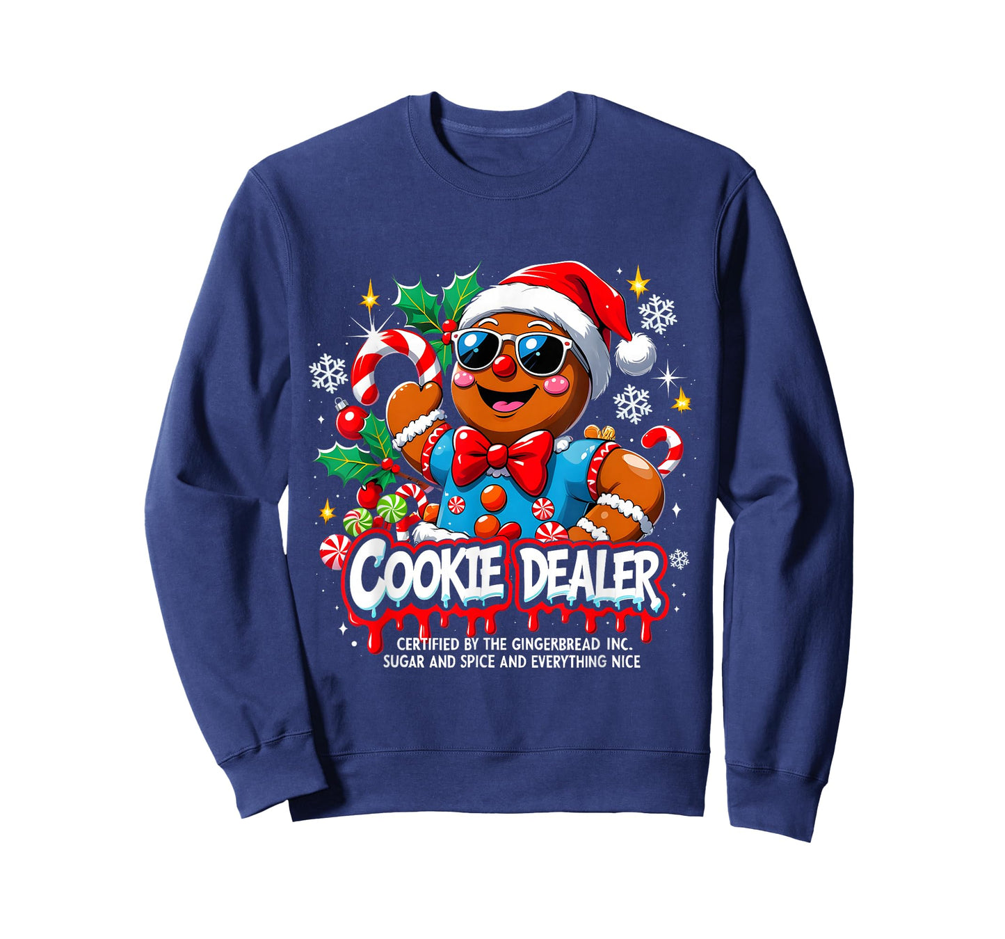 Cookie Dealer Funny Gingerbread Christmas Art T-Shirt