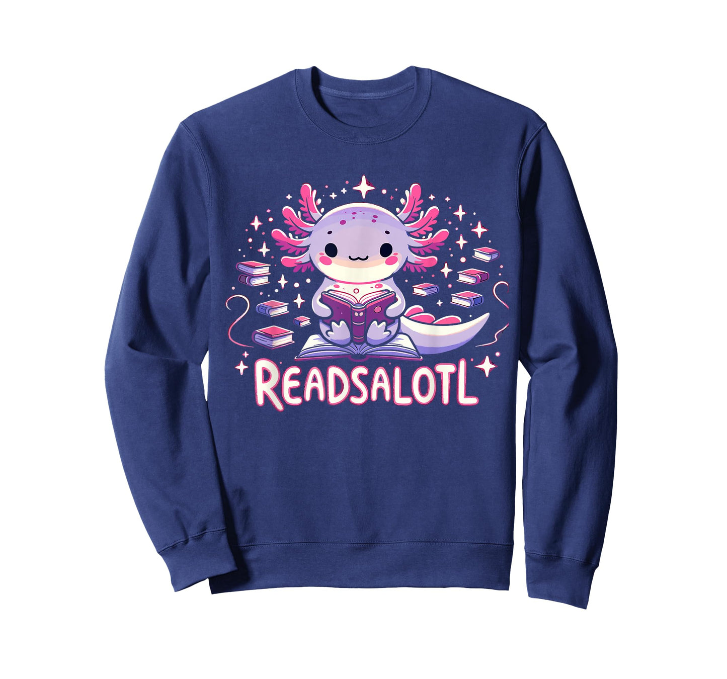 Axolotl Books Readsalotl Reading Bookworm Boys Girls Kids T-Shirt