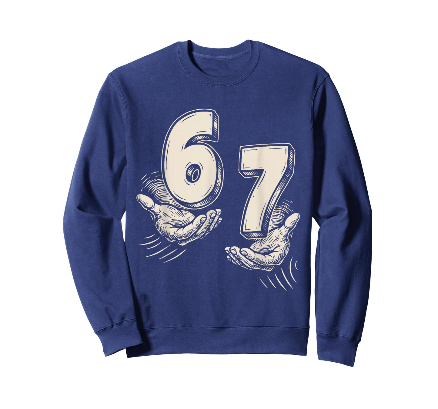 67 Meme Hands Six Seven 6 7 Teens Boys Kids 6-7 Funny T-Shirt