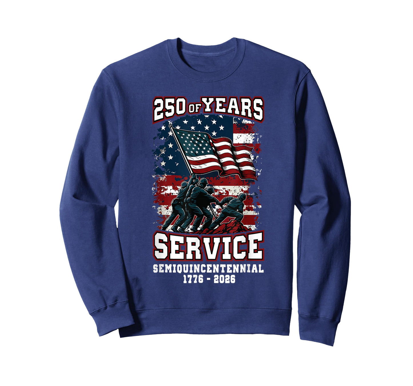 250th Anniversary Celebration 250 Years USA Service T-Shirt
