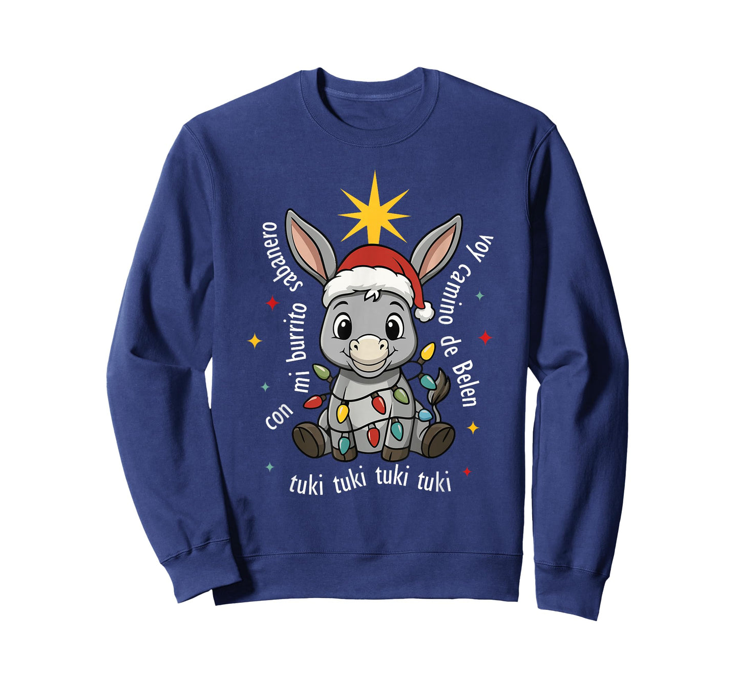 Con Mi Burrito Sabanero Mexican Tuki Tuki Donkey Latino Xmas T-Shirt