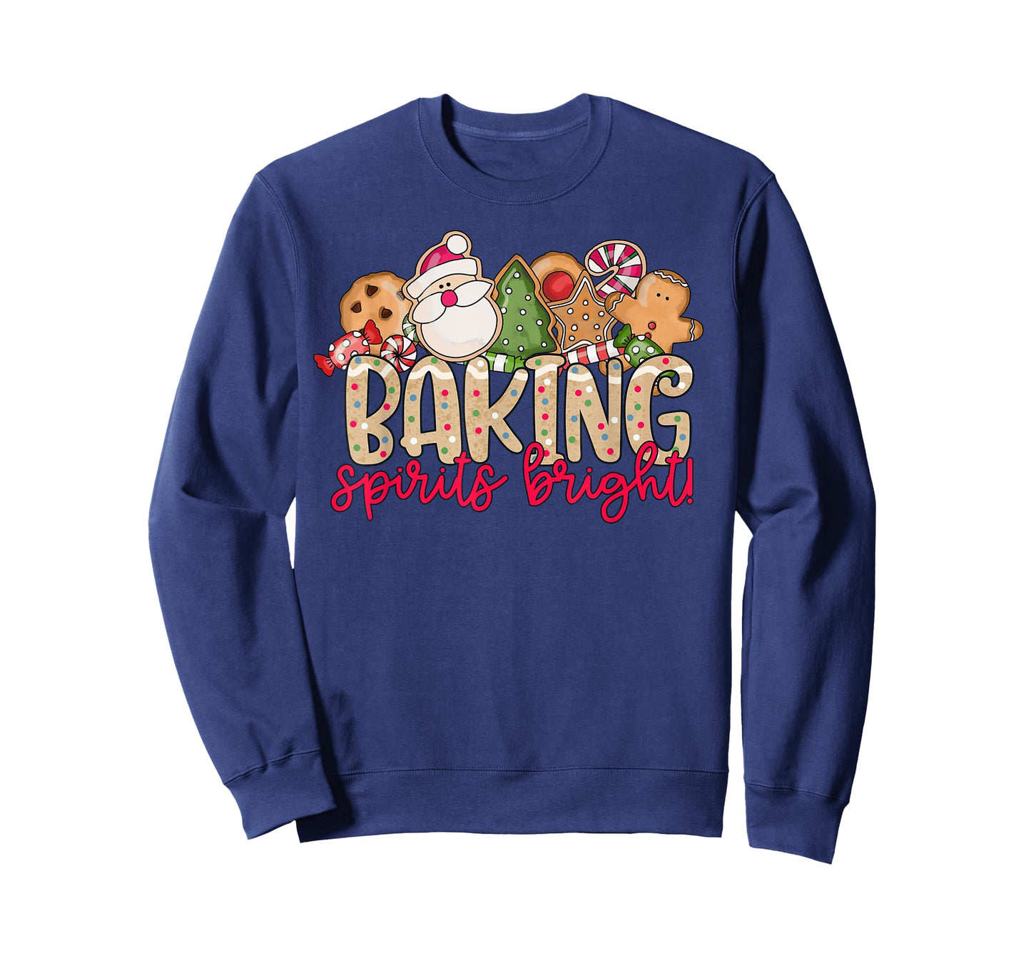 Baking Spirits Bright Christmas Baker Holiday Baking Team T-Shirt