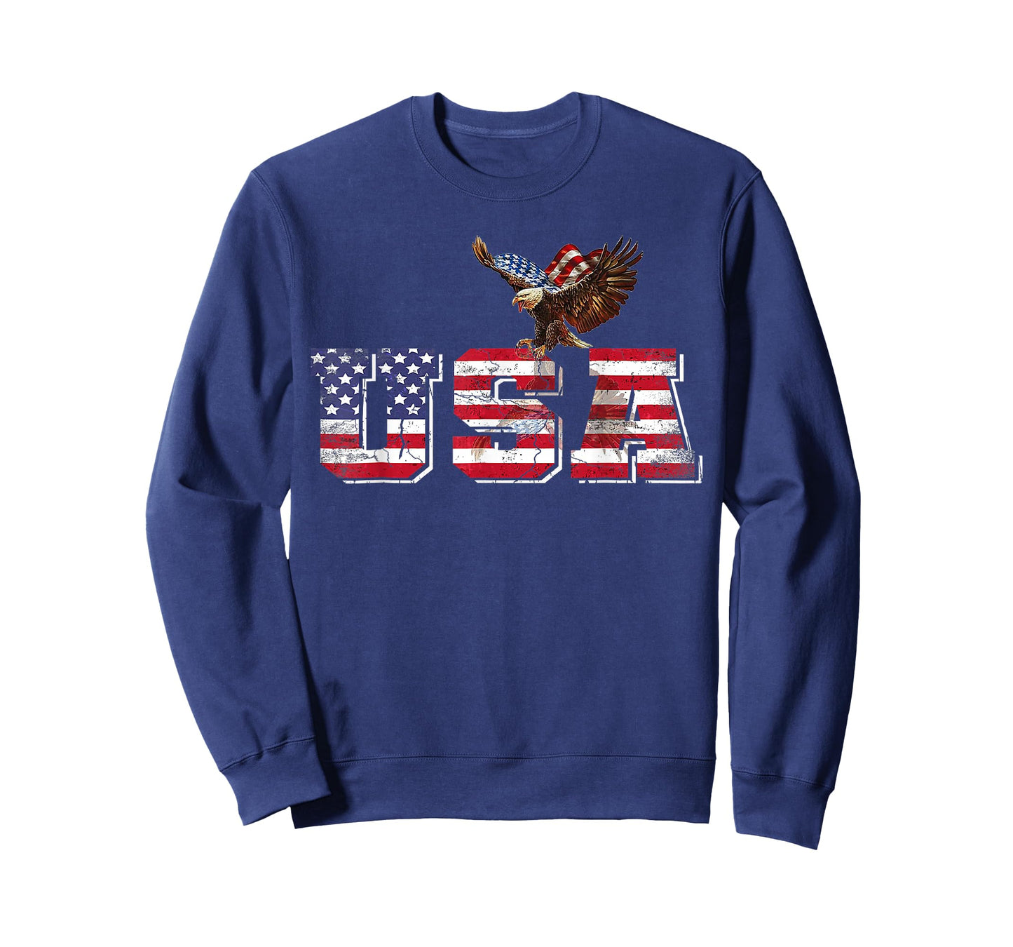 USA American Flag Patriotic 4th of July Eagle for Men Women T-Shirt