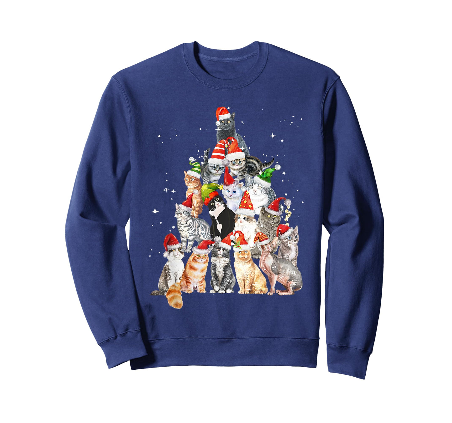 Cats For Everybody Christmas Cats Xmas Meow Christmas T-Shirt