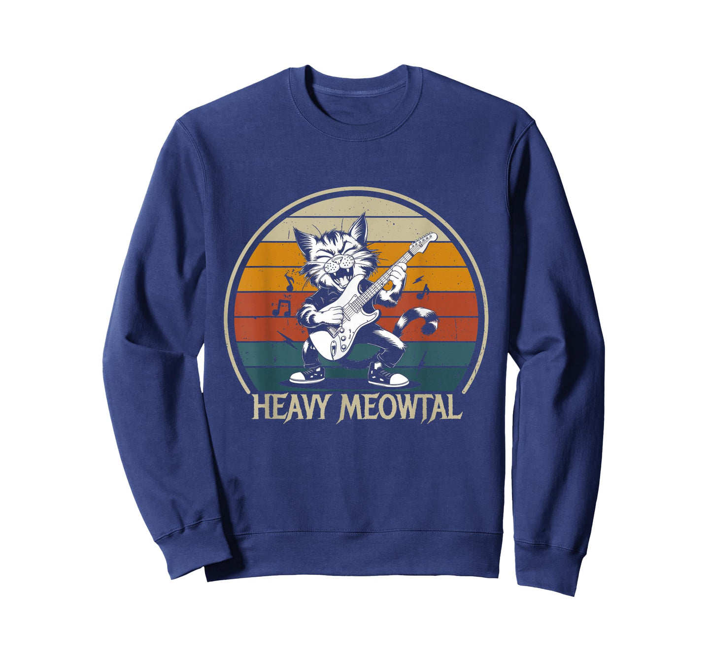 Funny Cat Guitar Shirt - Jamming Rock Cat Playing Guitar T-Shirt