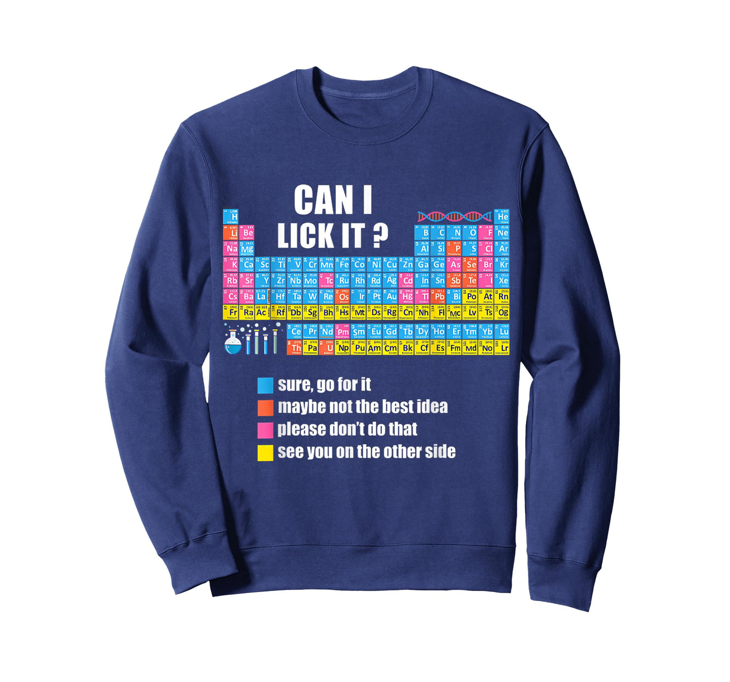 Can I Lick It Periodic Table Chemistry Funny Teachers T-Shirt